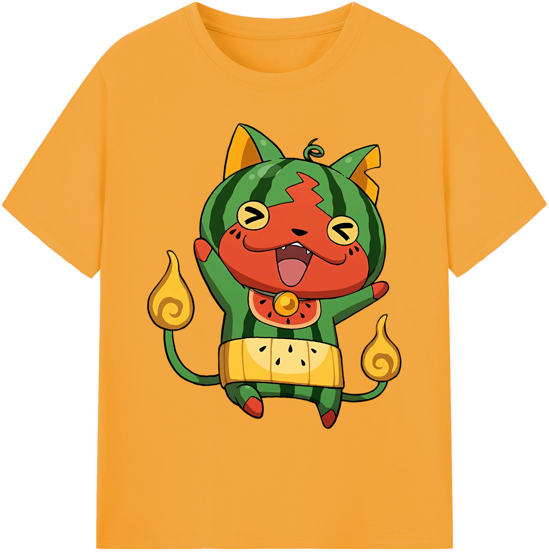 （画像用） 妖怪ウォッチ Yo-kai Watch 綿100％ メンズ半袖Tシャツ｜肌触りやわらか＆通気性
