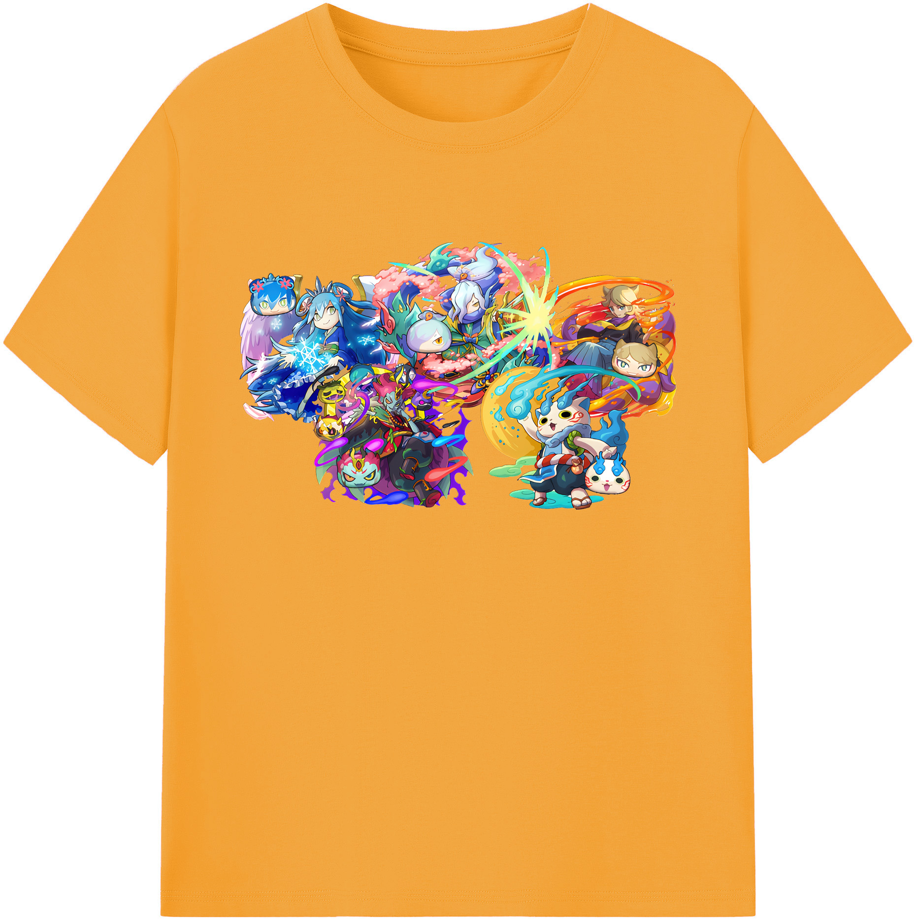 （画像用） 妖怪ウォッチ Yo-kai Watch 綿100％ メンズ半袖Tシャツ｜肌触りやわらか＆通気性