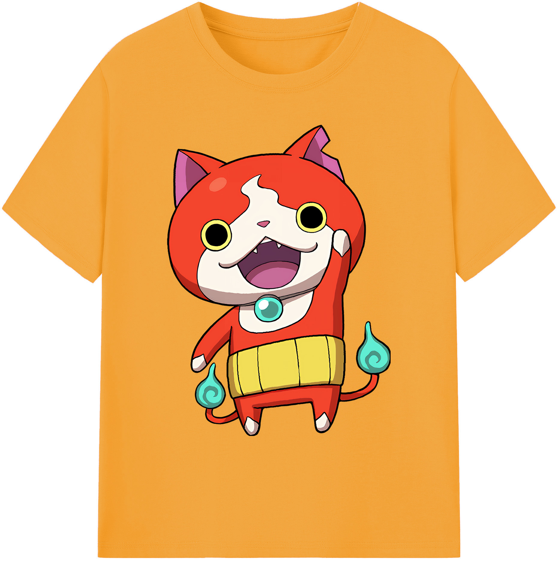 （画像用） 妖怪ウォッチ Yo-kai Watch 綿100％ メンズ半袖Tシャツ｜肌触りやわらか＆通気性