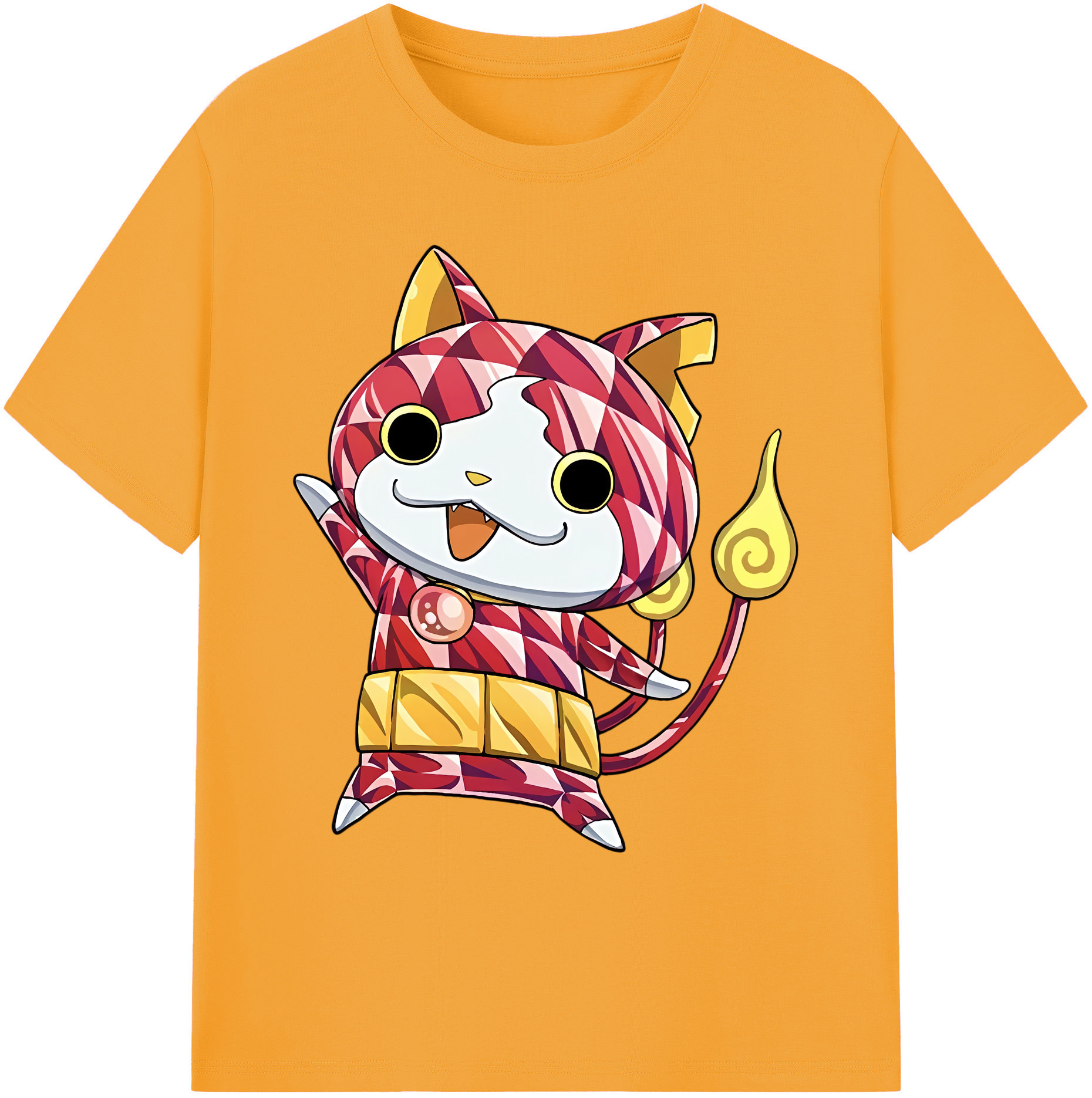 （画像用） 妖怪ウォッチ Yo-kai Watch 綿100％ メンズ半袖Tシャツ｜肌触りやわらか＆通気性