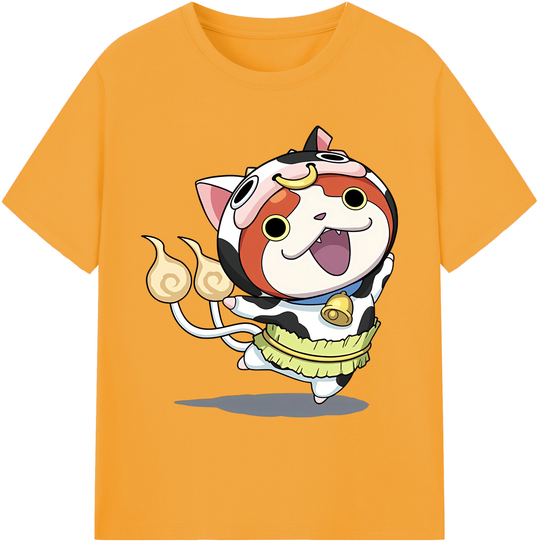 （画像用） 妖怪ウォッチ Yo-kai Watch 綿100％ メンズ半袖Tシャツ｜肌触りやわらか＆通気性