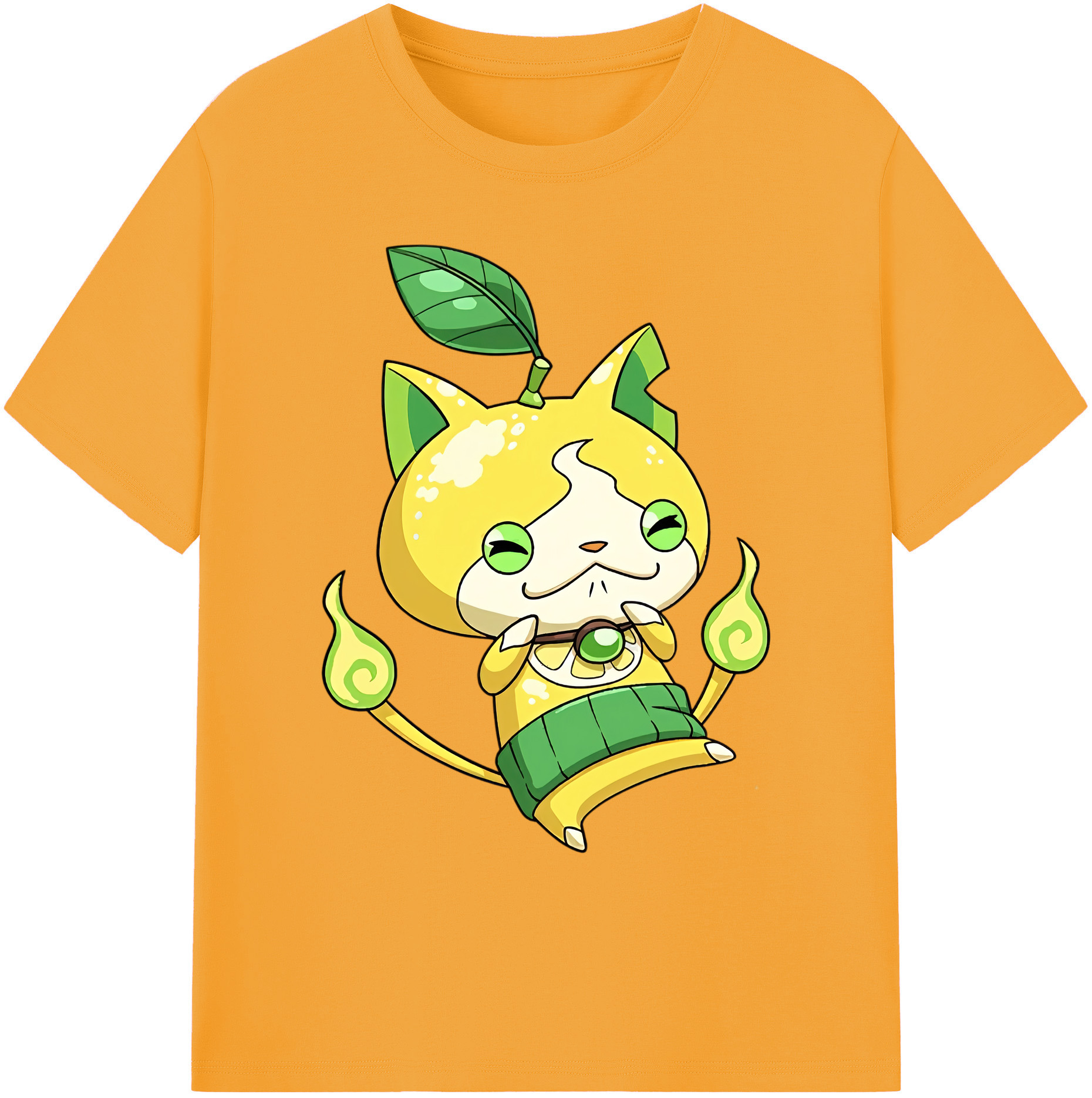 （画像用） 妖怪ウォッチ Yo-kai Watch 綿100％ メンズ半袖Tシャツ｜肌触りやわらか＆通気性