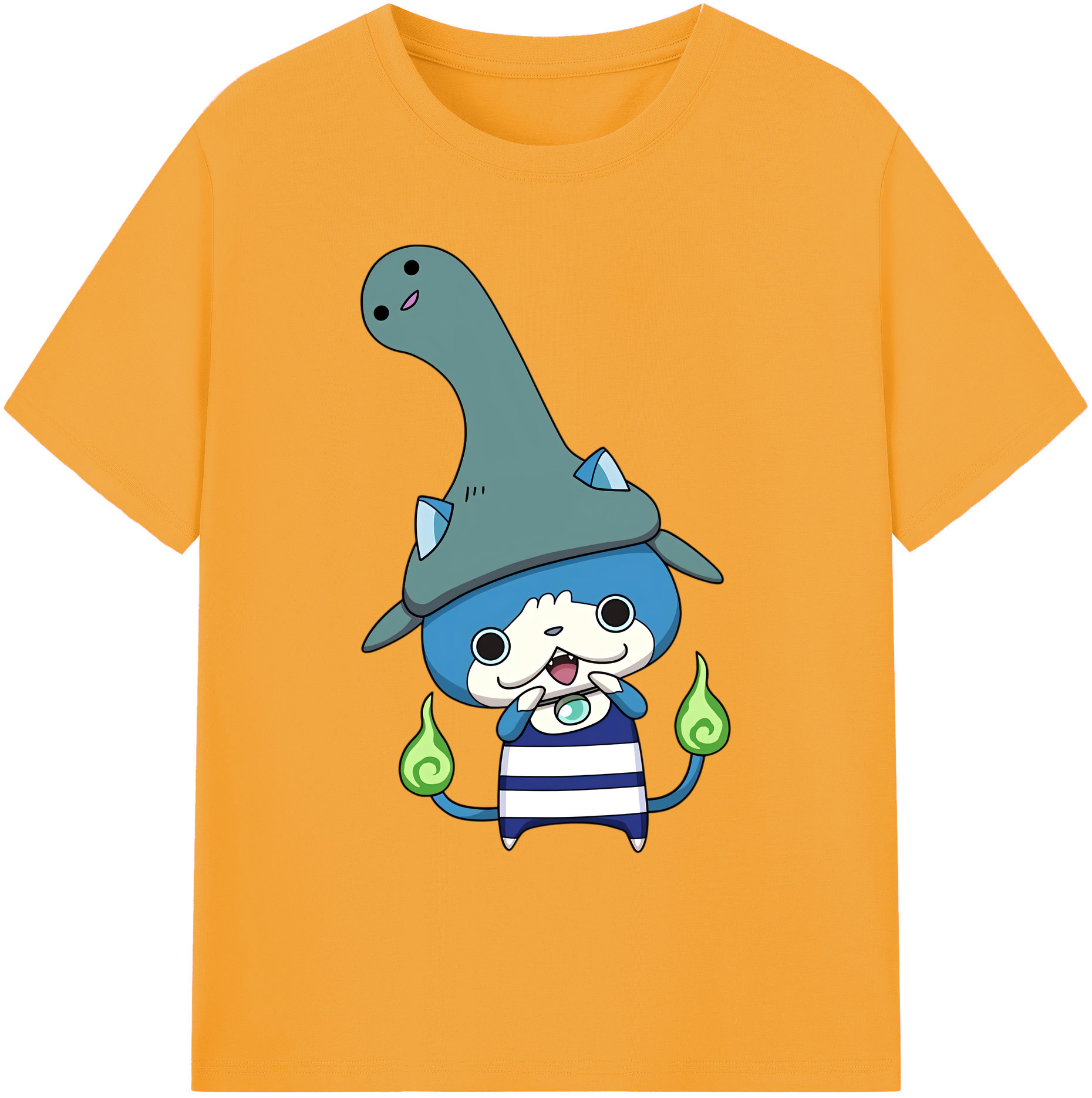 （画像用） 妖怪ウォッチ Yo-kai Watch 綿100％ メンズ半袖Tシャツ｜肌触りやわらか＆通気性