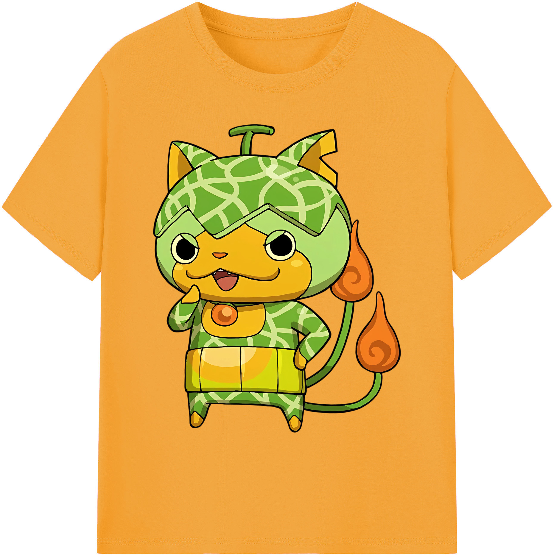 （画像用） 妖怪ウォッチ Yo-kai Watch 綿100％ メンズ半袖Tシャツ｜肌触りやわらか＆通気性
