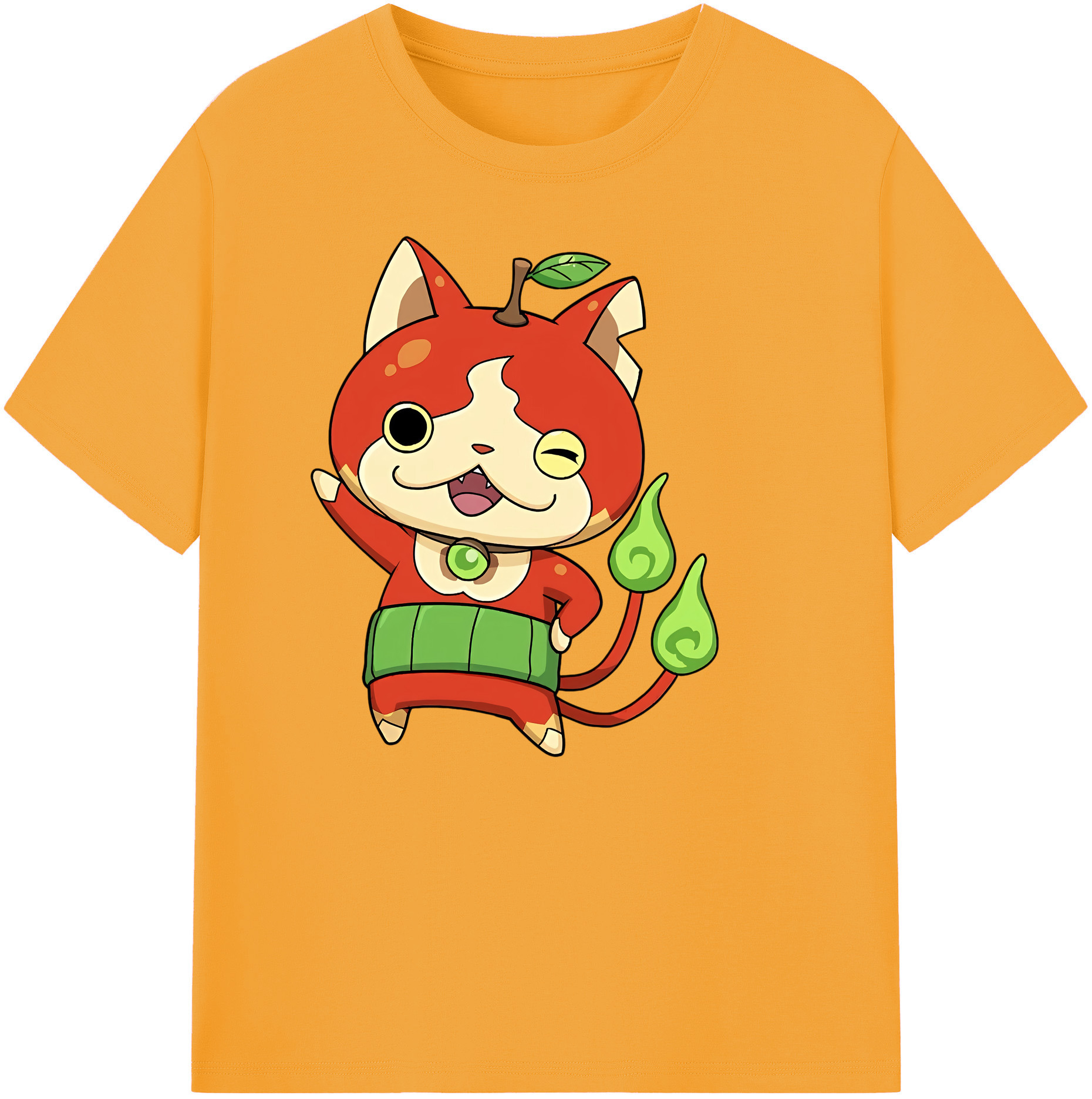 （画像用） 妖怪ウォッチ Yo-kai Watch 綿100％ メンズ半袖Tシャツ｜肌触りやわらか＆通気性