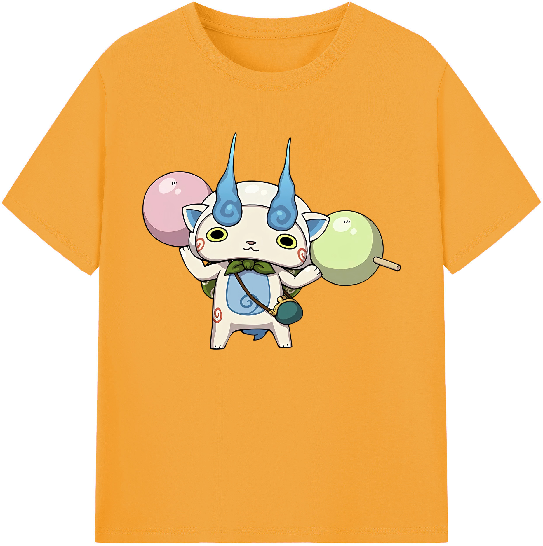 （画像用） 妖怪ウォッチ Yo-kai Watch 綿100％ メンズ半袖Tシャツ｜肌触りやわらか＆通気性