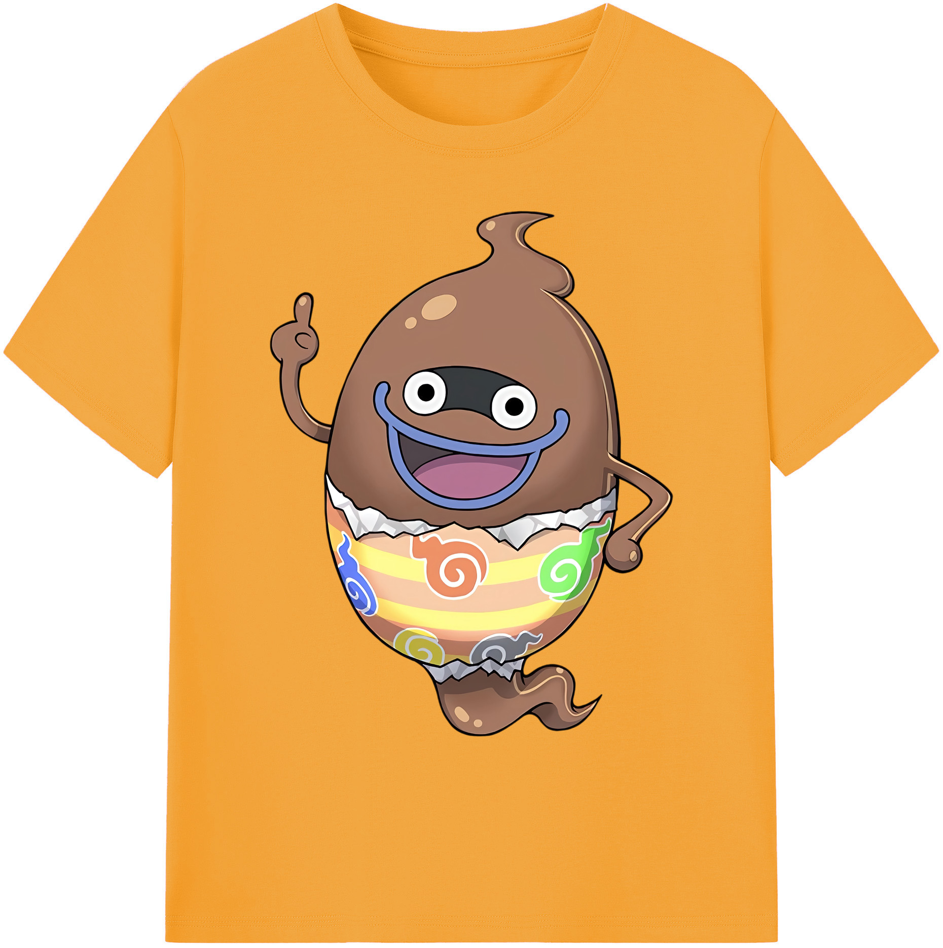 （画像用） 妖怪ウォッチ Yo-kai Watch 綿100％ メンズ半袖Tシャツ｜肌触りやわらか＆通気性