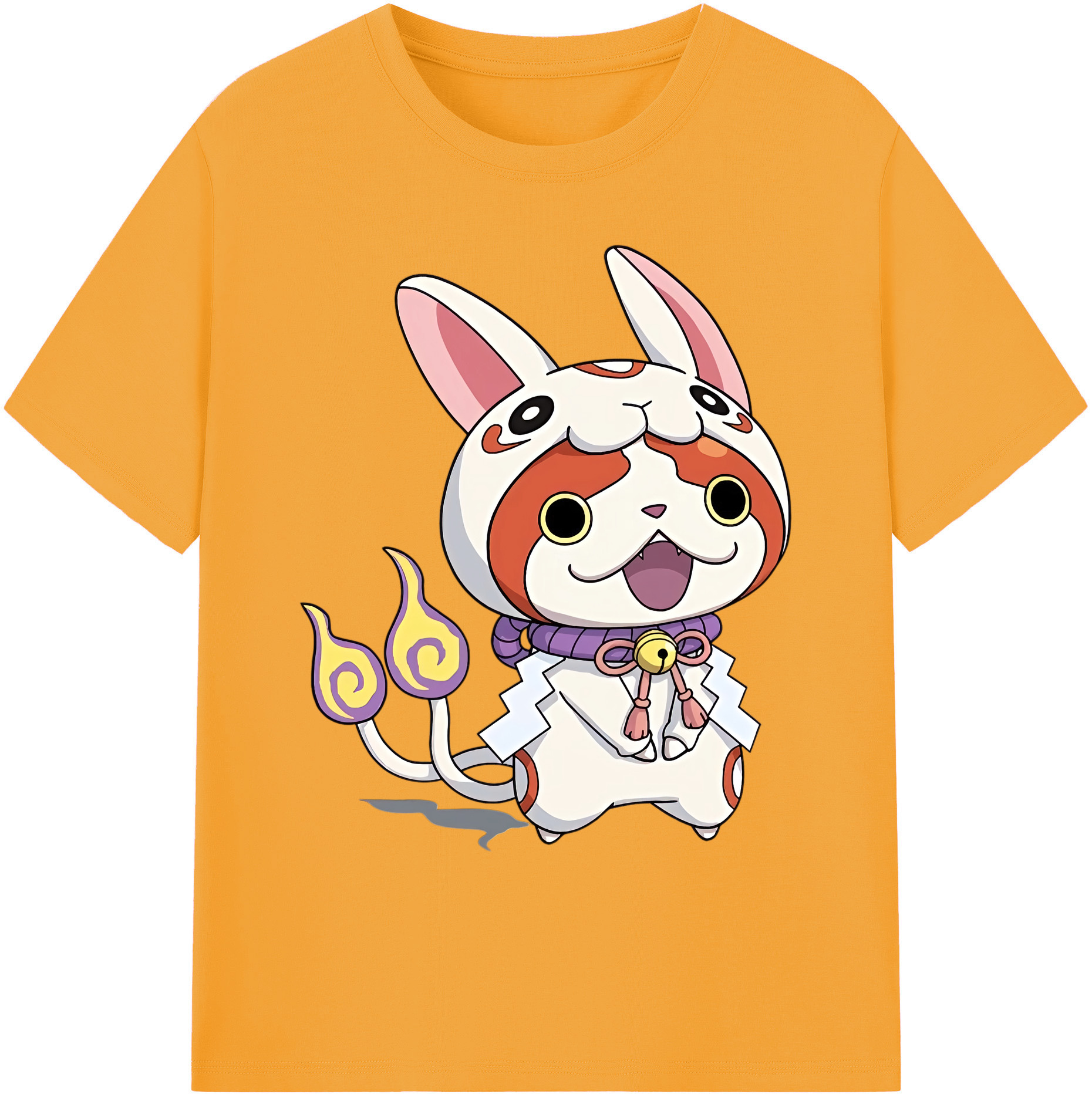 （画像用） 妖怪ウォッチ Yo-kai Watch 綿100％ メンズ半袖Tシャツ｜肌触りやわらか＆通気性