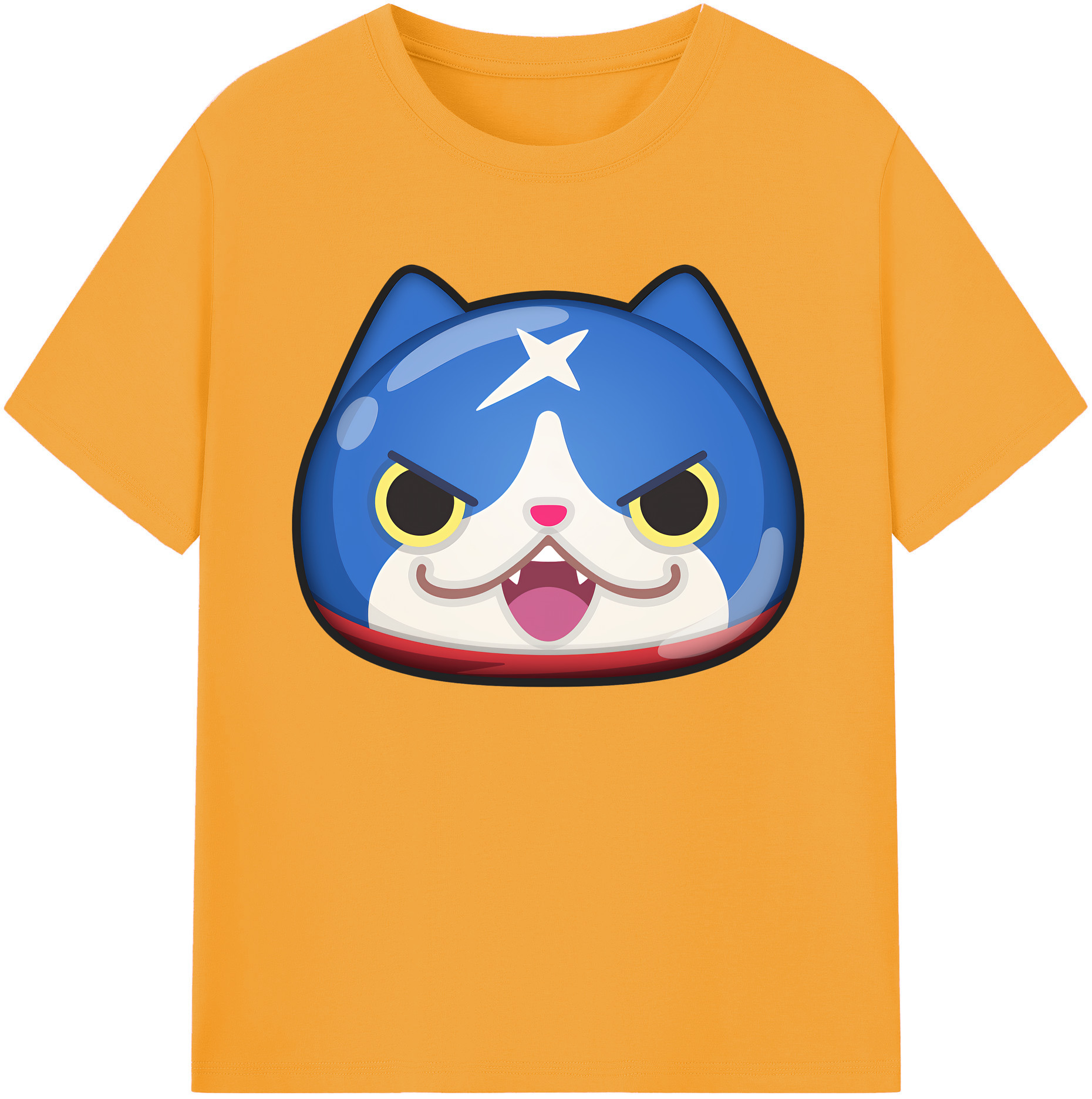 （画像用） 妖怪ウォッチ Yo-kai Watch 綿100％ メンズ半袖Tシャツ｜肌触りやわらか＆通気性
