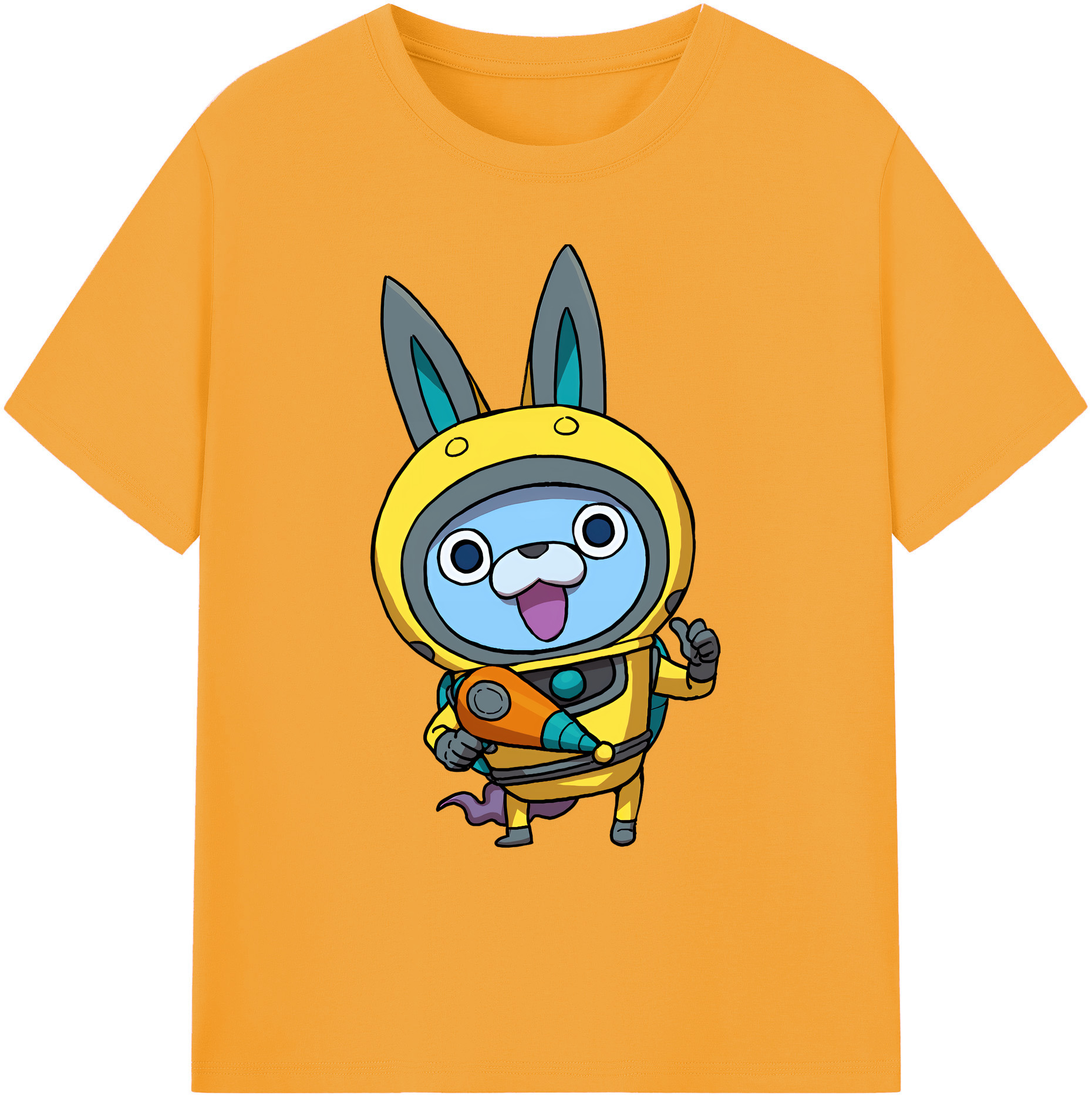 （画像用） 妖怪ウォッチ Yo-kai Watch 綿100％ メンズ半袖Tシャツ｜肌触りやわらか＆通気性