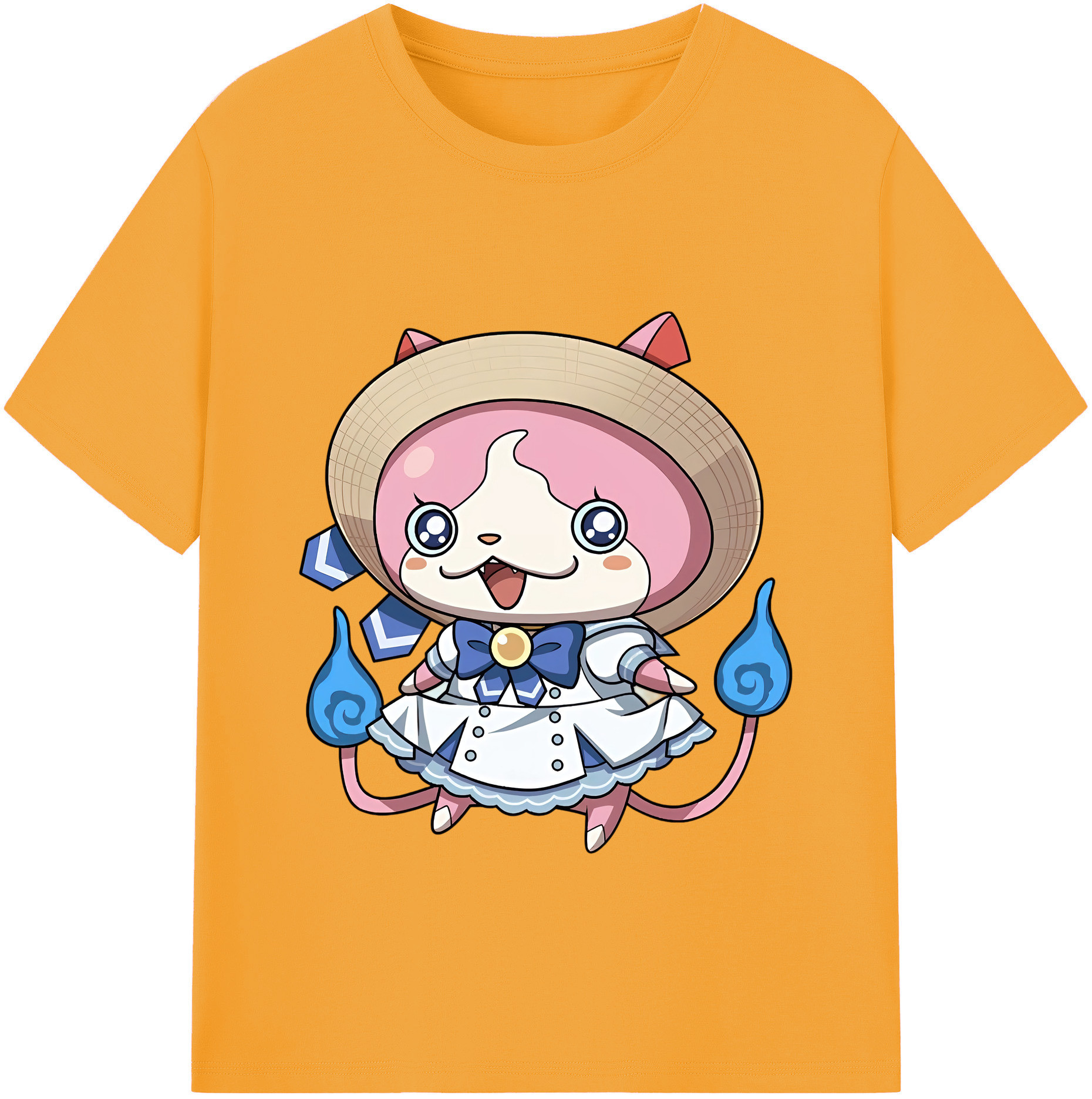 （画像用） 妖怪ウォッチ Yo-kai Watch 綿100％ メンズ半袖Tシャツ｜肌触りやわらか＆通気性
