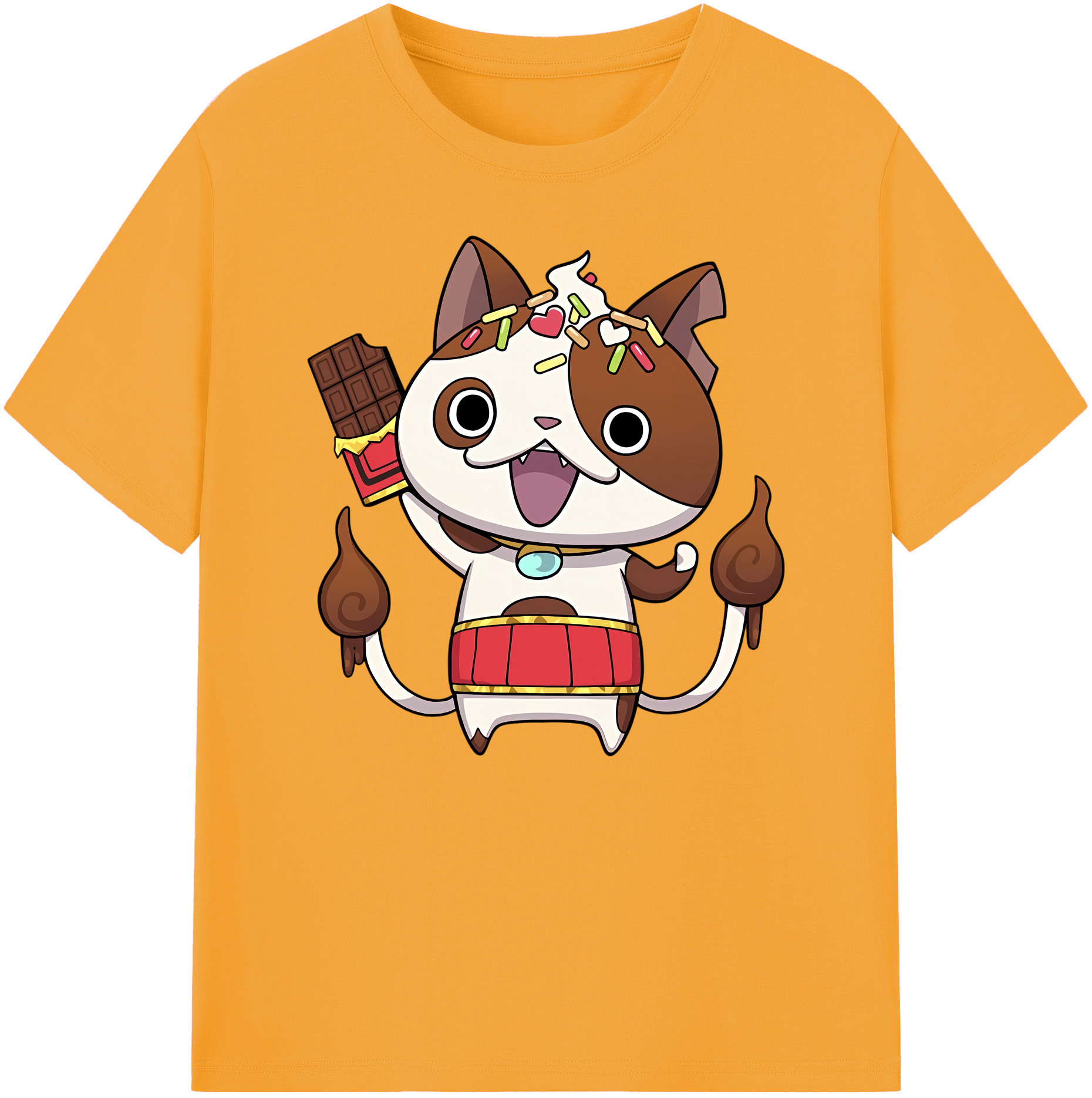 （画像用） 妖怪ウォッチ Yo-kai Watch 綿100％ メンズ半袖Tシャツ｜肌触りやわらか＆通気性