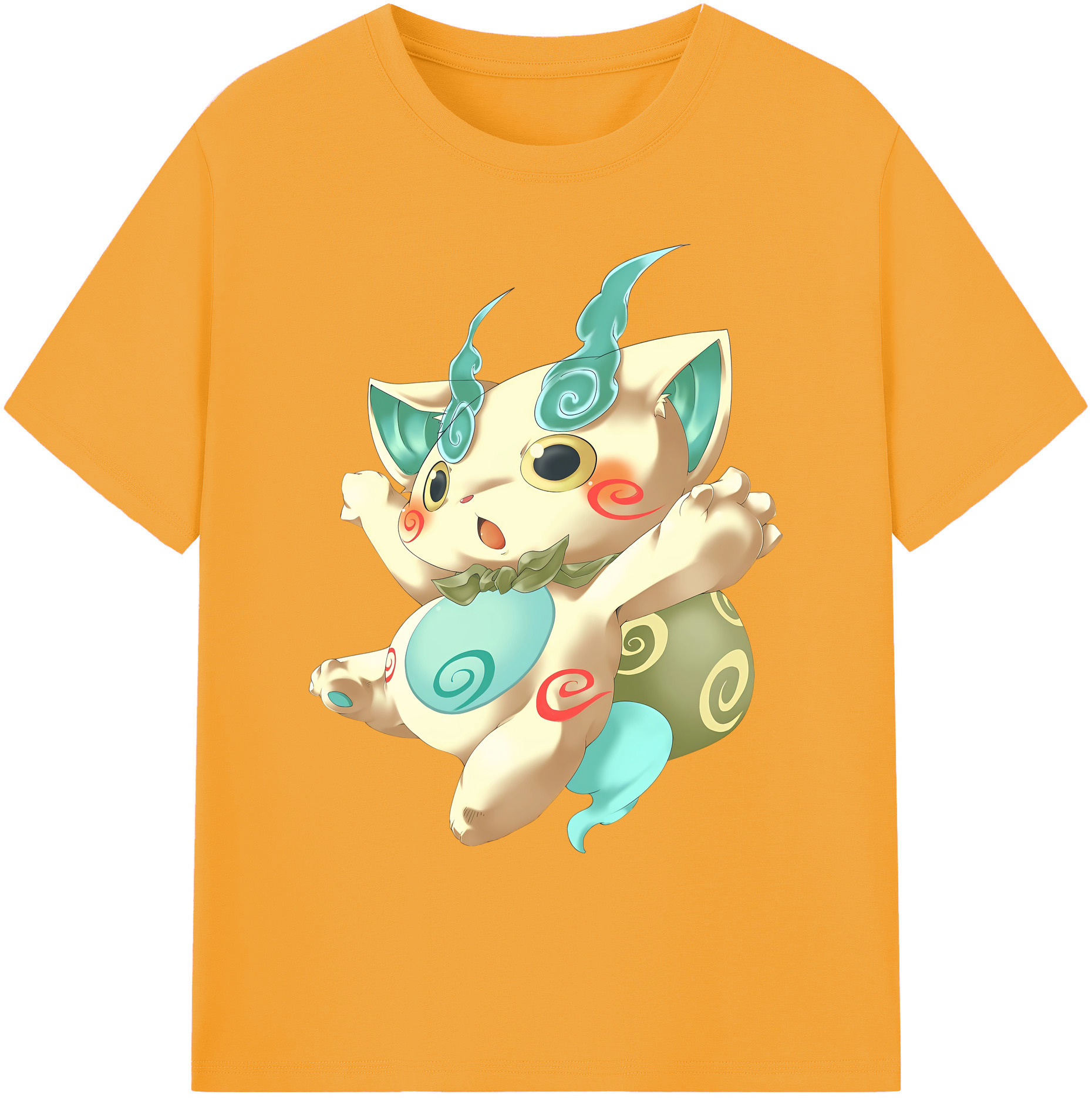 （画像用） 妖怪ウォッチ Yo-kai Watch 綿100％ メンズ半袖Tシャツ｜肌触りやわらか＆通気性