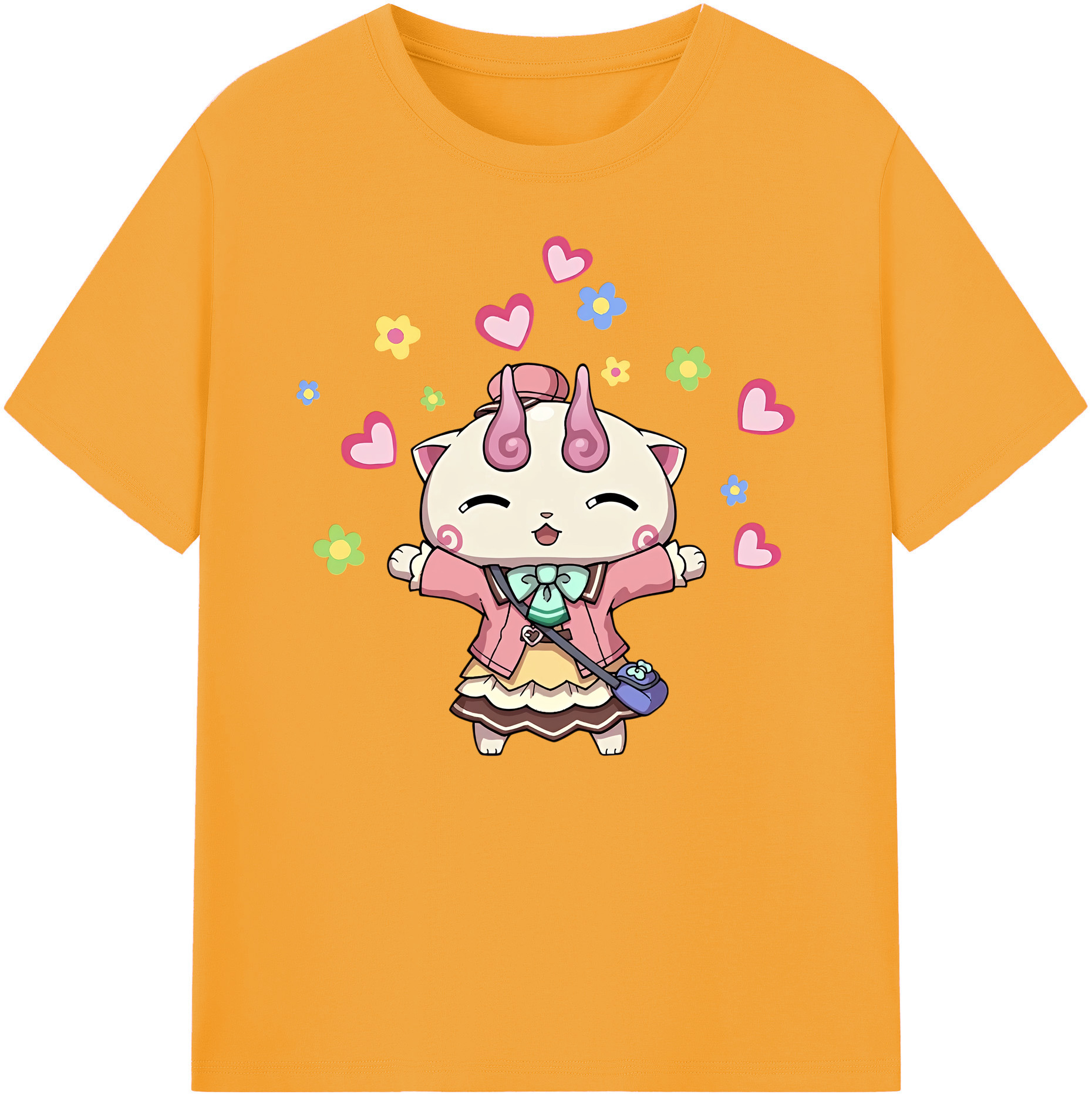 妖怪ウォッチ Yo-kai Watch 綿100％ メンズ半袖Tシャツ｜肌触りやわらか＆通気性