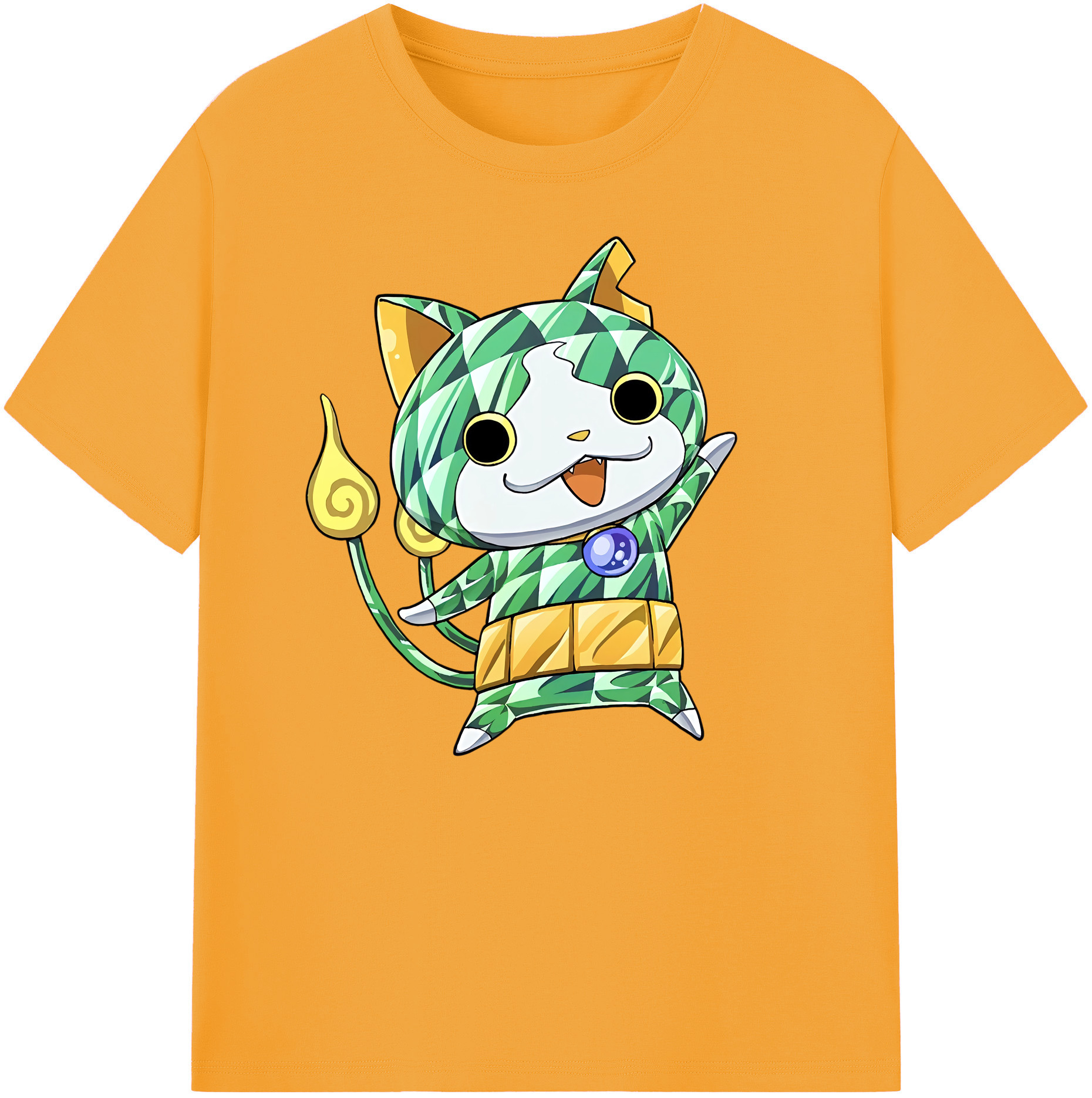 （画像用） 妖怪ウォッチ Yo-kai Watch 綿100％ メンズ半袖Tシャツ｜肌触りやわらか＆通気性