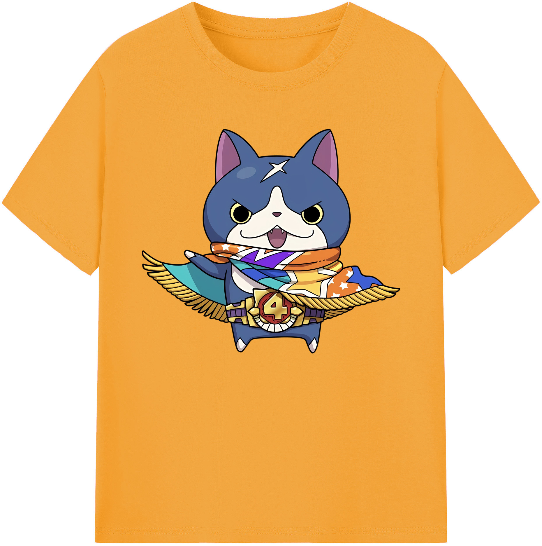 （画像用） 妖怪ウォッチ Yo-kai Watch 綿100％ メンズ半袖Tシャツ｜肌触りやわらか＆通気性