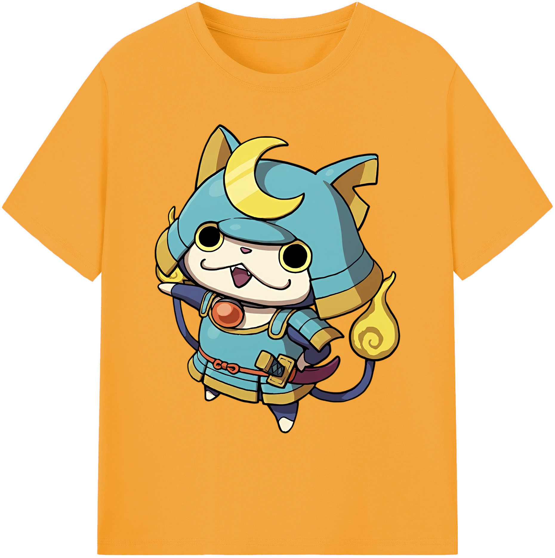 （画像用） 妖怪ウォッチ Yo-kai Watch 綿100％ メンズ半袖Tシャツ｜肌触りやわらか＆通気性