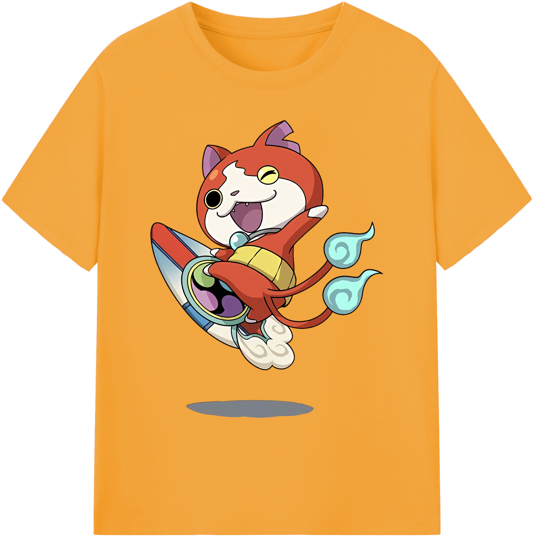 （画像用） 妖怪ウォッチ Yo-kai Watch 綿100％ メンズ半袖Tシャツ｜肌触りやわらか＆通気性