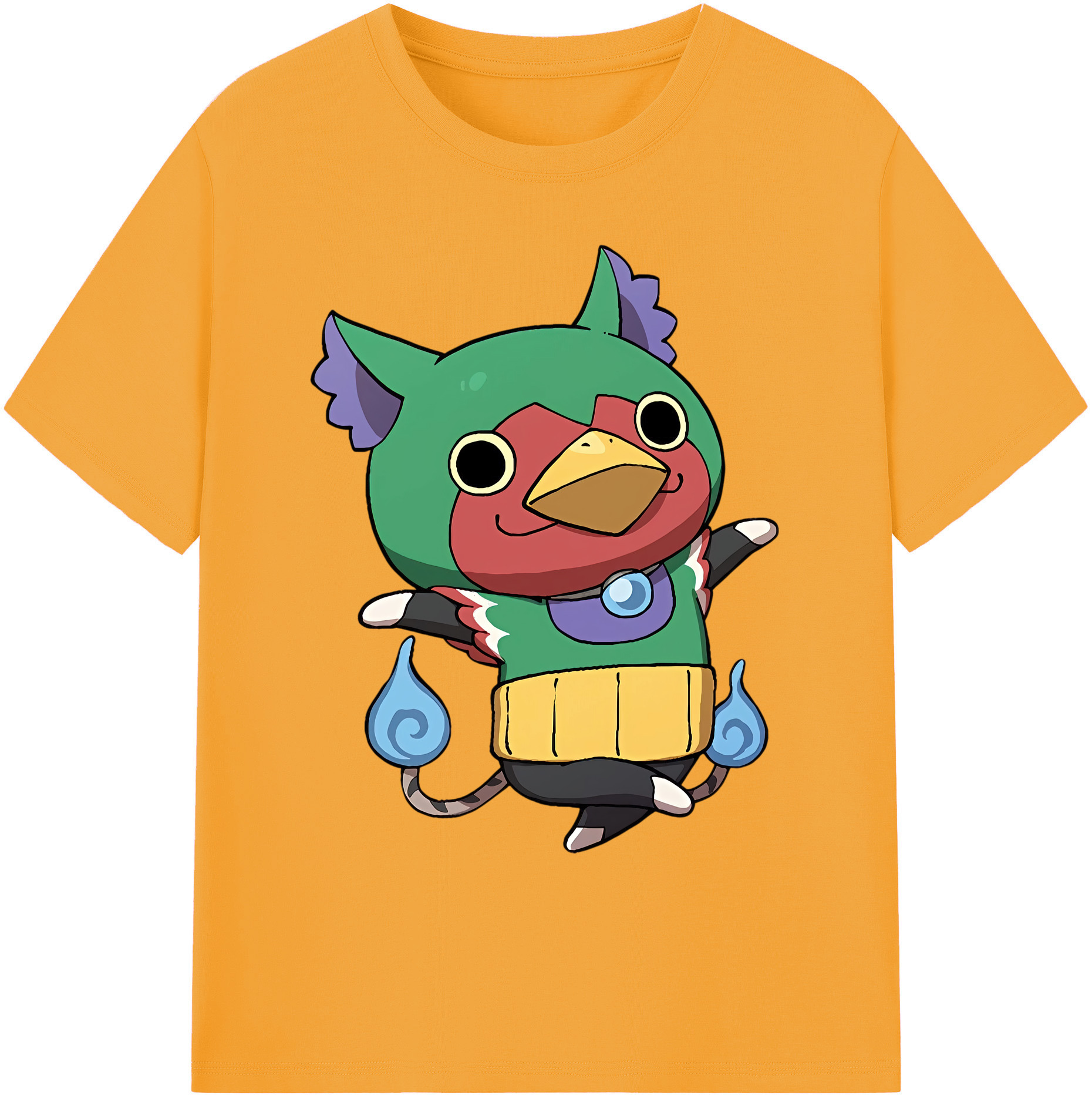 （画像用） 妖怪ウォッチ Yo-kai Watch 綿100％ メンズ半袖Tシャツ｜肌触りやわらか＆通気性
