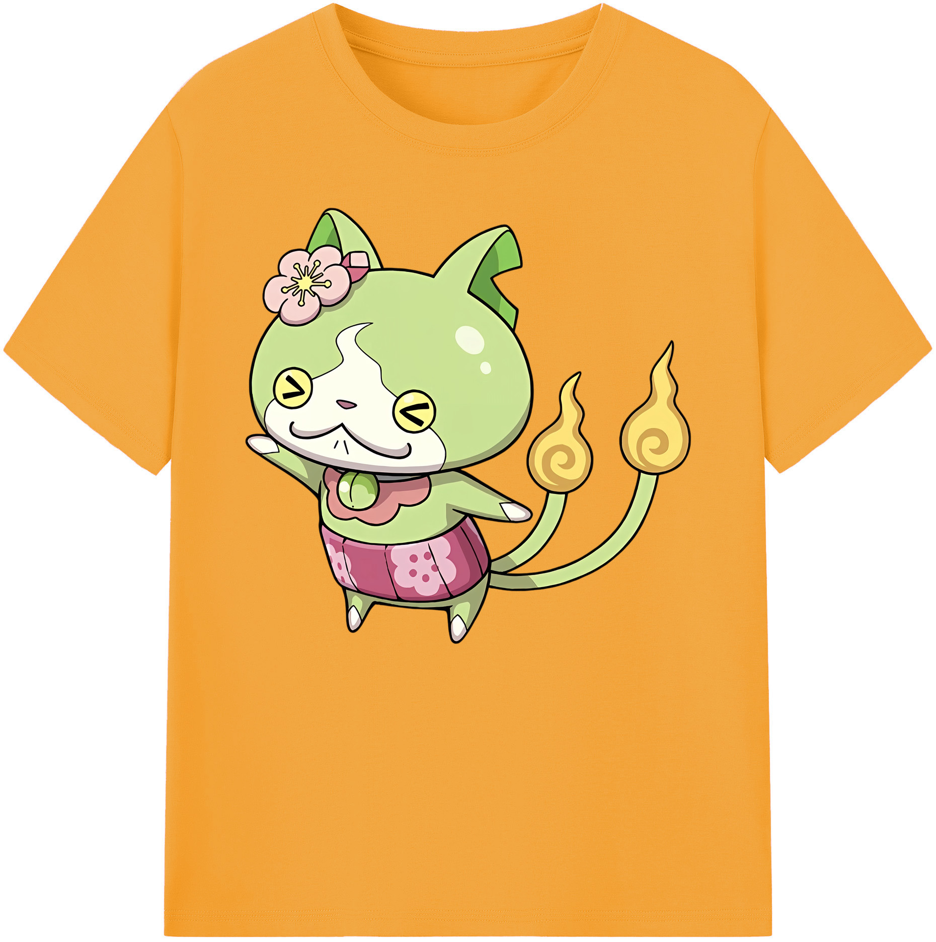 （画像用） 妖怪ウォッチ Yo-kai Watch 綿100％ メンズ半袖Tシャツ｜肌触りやわらか＆通気性