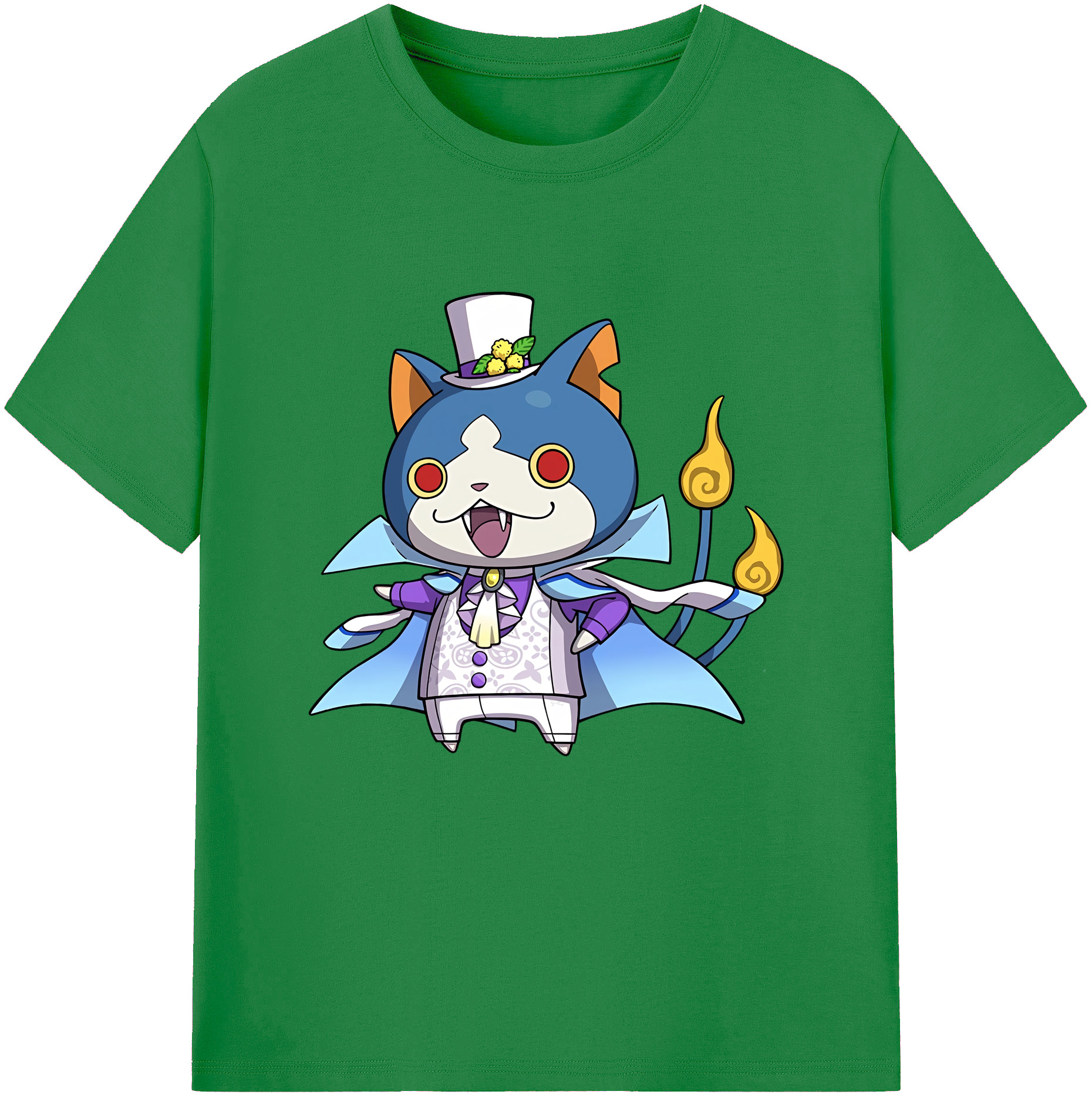 （画像用） 妖怪ウォッチ Yo-kai Watch 綿100％ メンズ半袖Tシャツ｜肌触りやわらか＆通気性