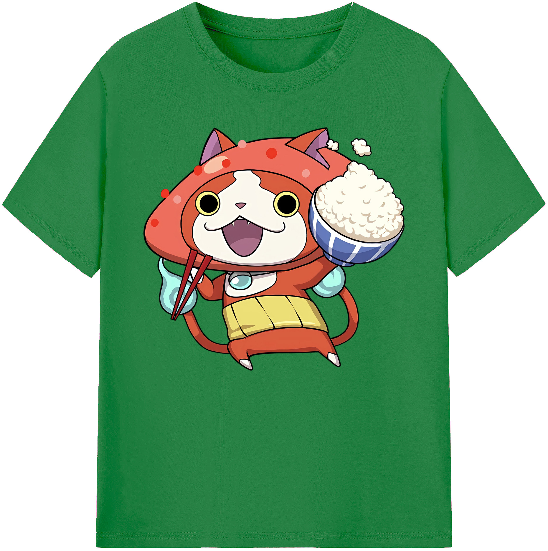 （画像用） 妖怪ウォッチ Yo-kai Watch 綿100％ メンズ半袖Tシャツ｜肌触りやわらか＆通気性