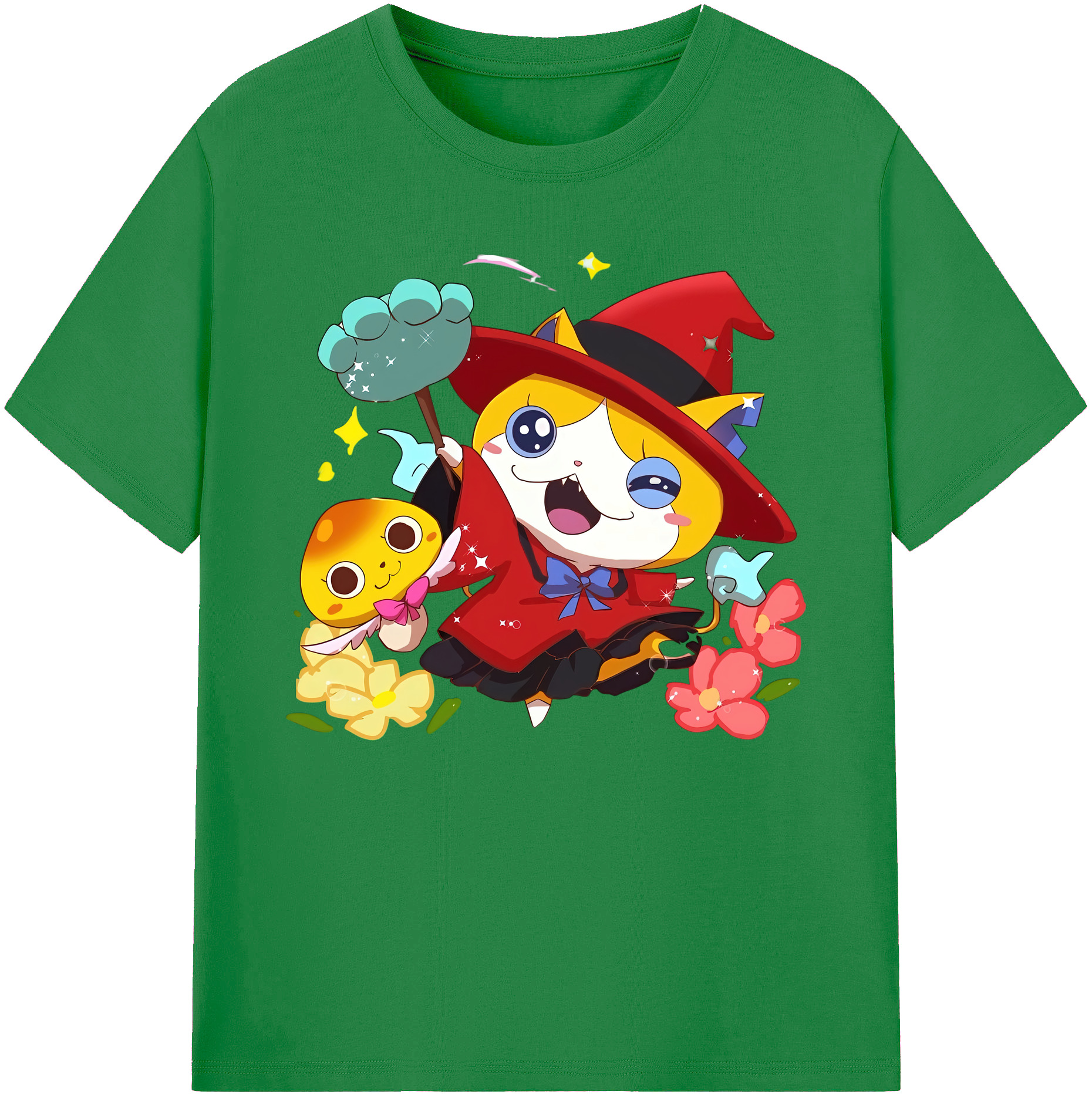 （画像用） 妖怪ウォッチ Yo-kai Watch 綿100％ メンズ半袖Tシャツ｜肌触りやわらか＆通気性
