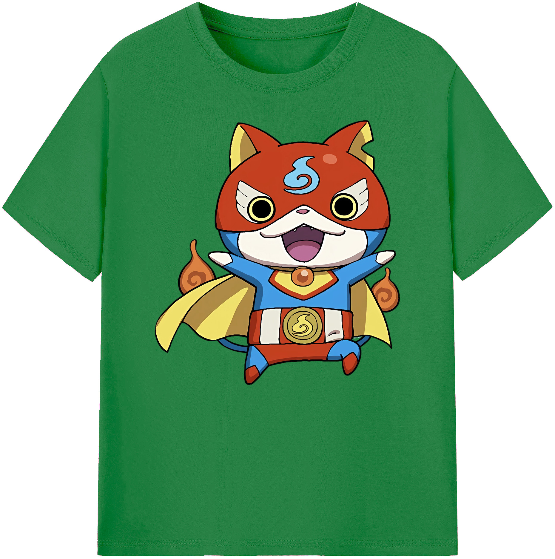 （画像用） 妖怪ウォッチ Yo-kai Watch 綿100％ メンズ半袖Tシャツ｜肌触りやわらか＆通気性