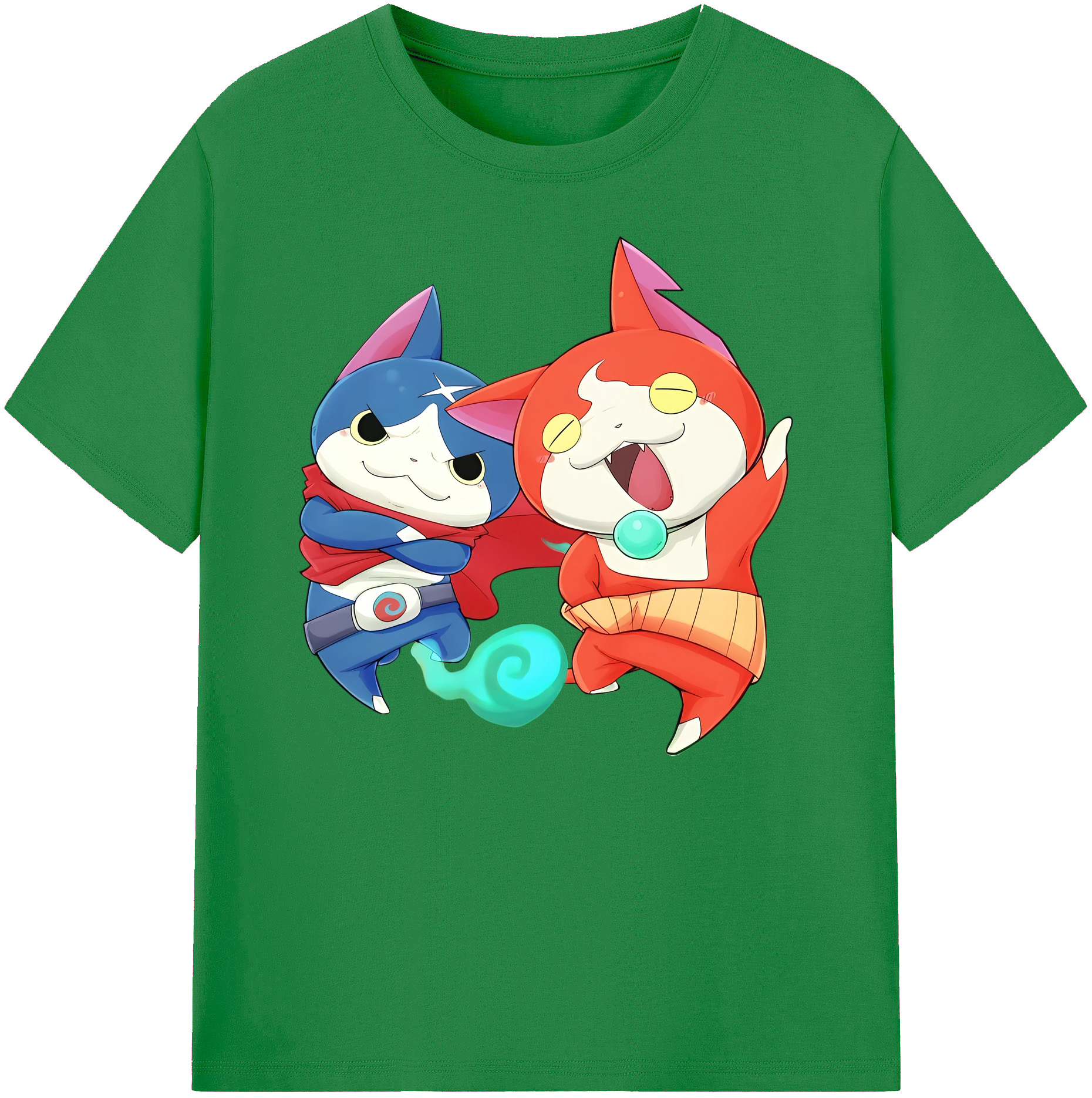 （画像用） 妖怪ウォッチ Yo-kai Watch 綿100％ メンズ半袖Tシャツ｜肌触りやわらか＆通気性