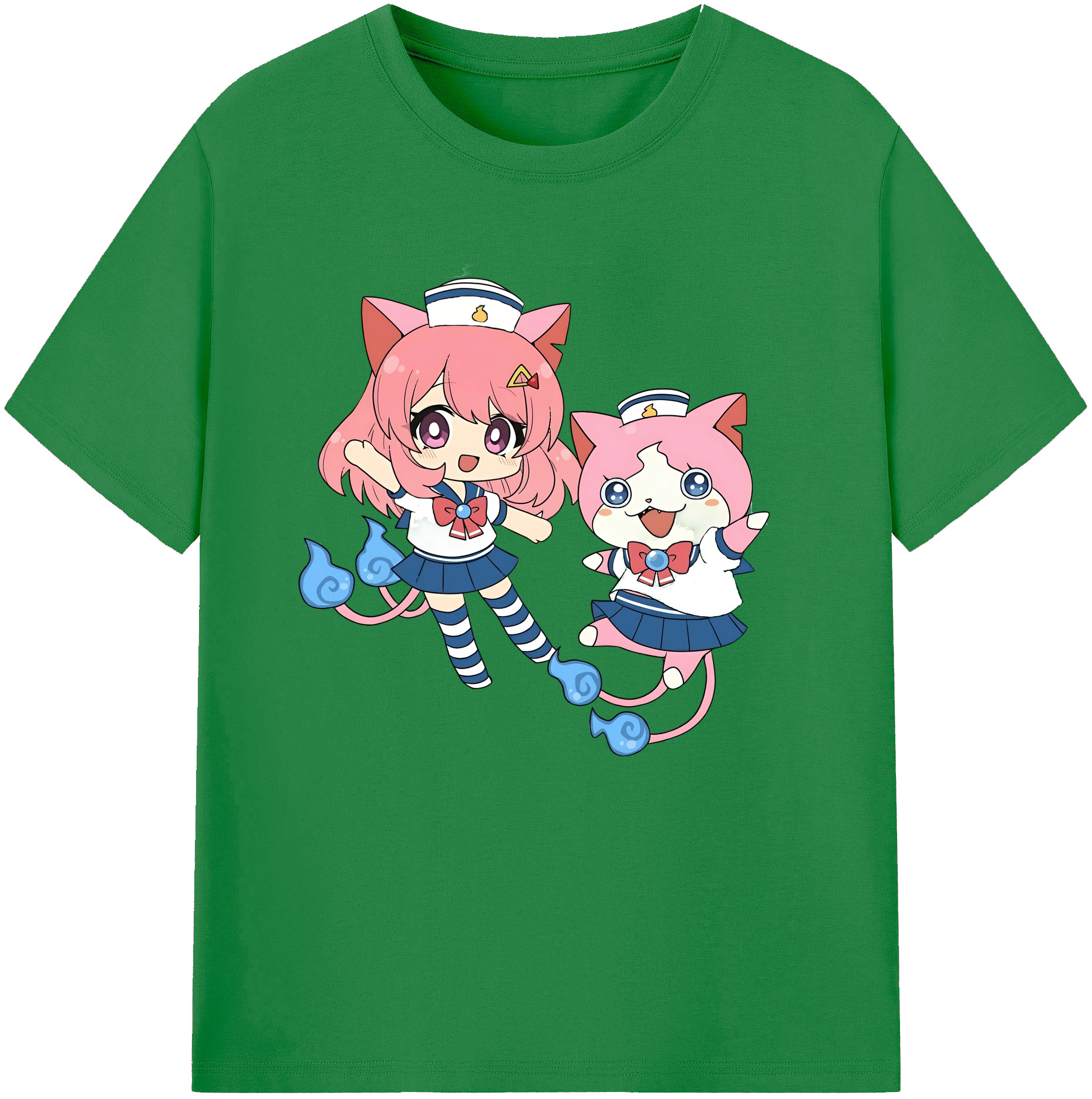 （画像用） 妖怪ウォッチ Yo-kai Watch 綿100％ メンズ半袖Tシャツ｜肌触りやわらか＆通気性