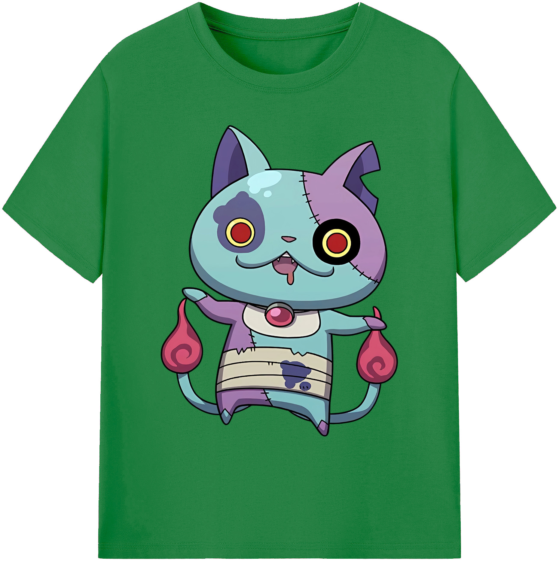 （画像用） 妖怪ウォッチ Yo-kai Watch 綿100％ メンズ半袖Tシャツ｜肌触りやわらか＆通気性