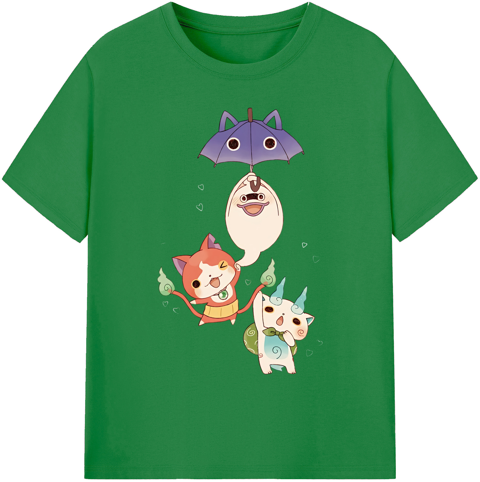 （画像用） 妖怪ウォッチ Yo-kai Watch 綿100％ メンズ半袖Tシャツ｜肌触りやわらか＆通気性