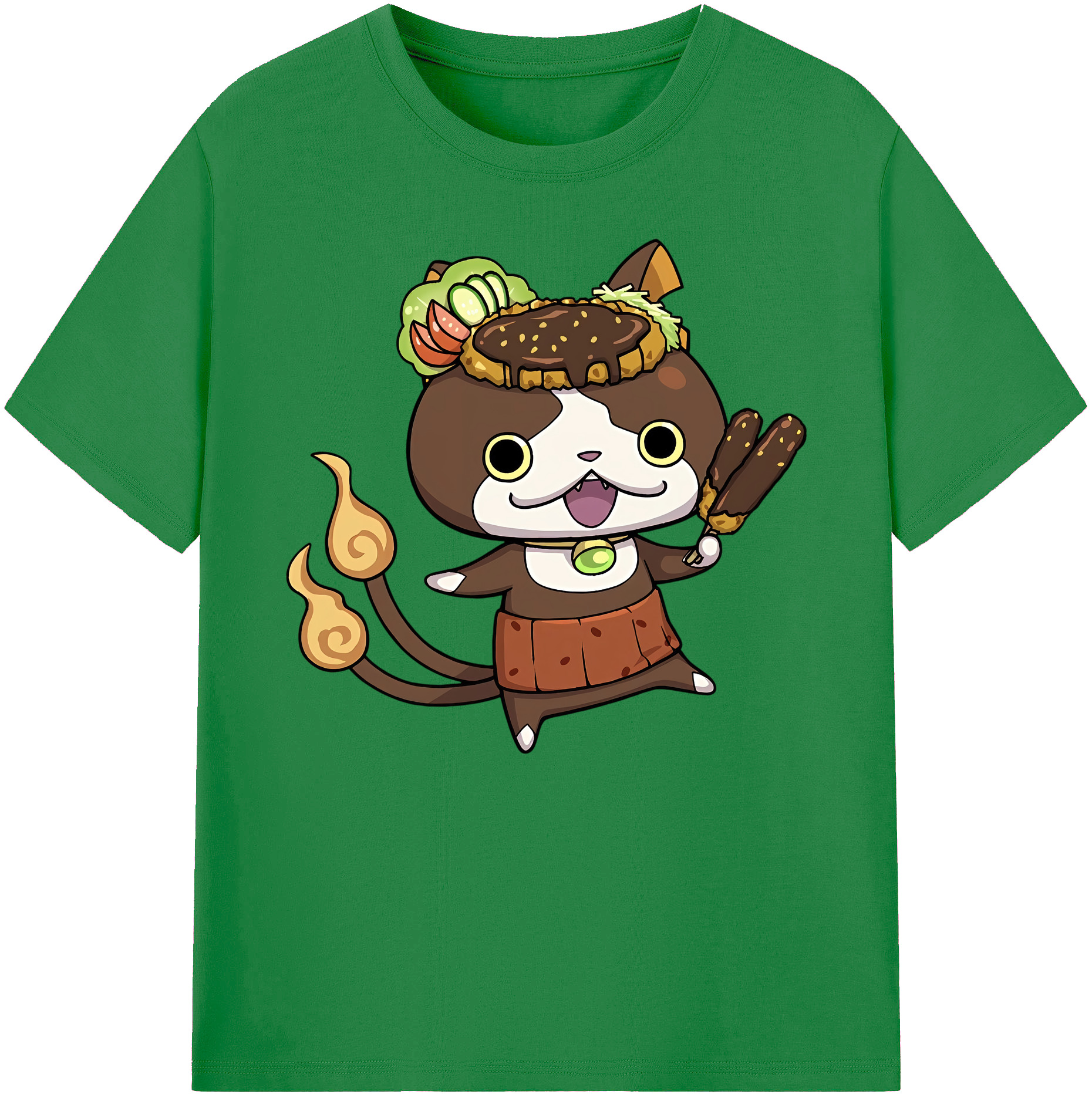 （画像用） 妖怪ウォッチ Yo-kai Watch 綿100％ メンズ半袖Tシャツ｜肌触りやわらか＆通気性