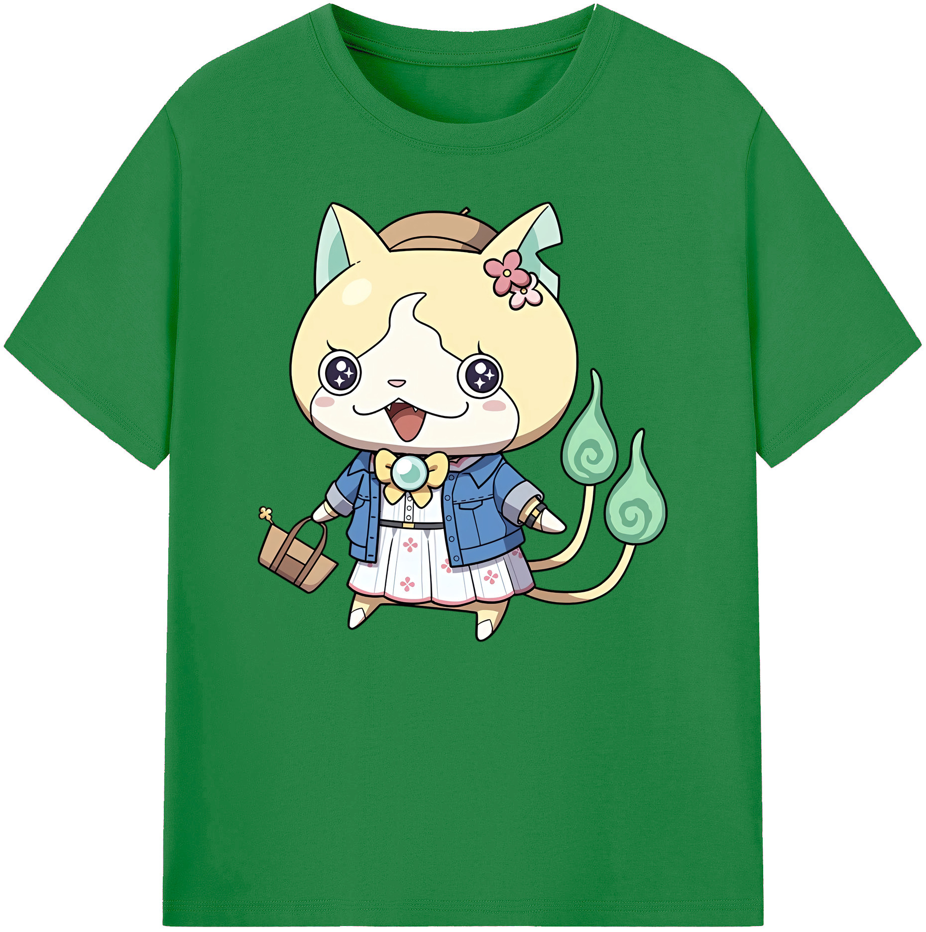（画像用） 妖怪ウォッチ Yo-kai Watch 綿100％ メンズ半袖Tシャツ｜肌触りやわらか＆通気性