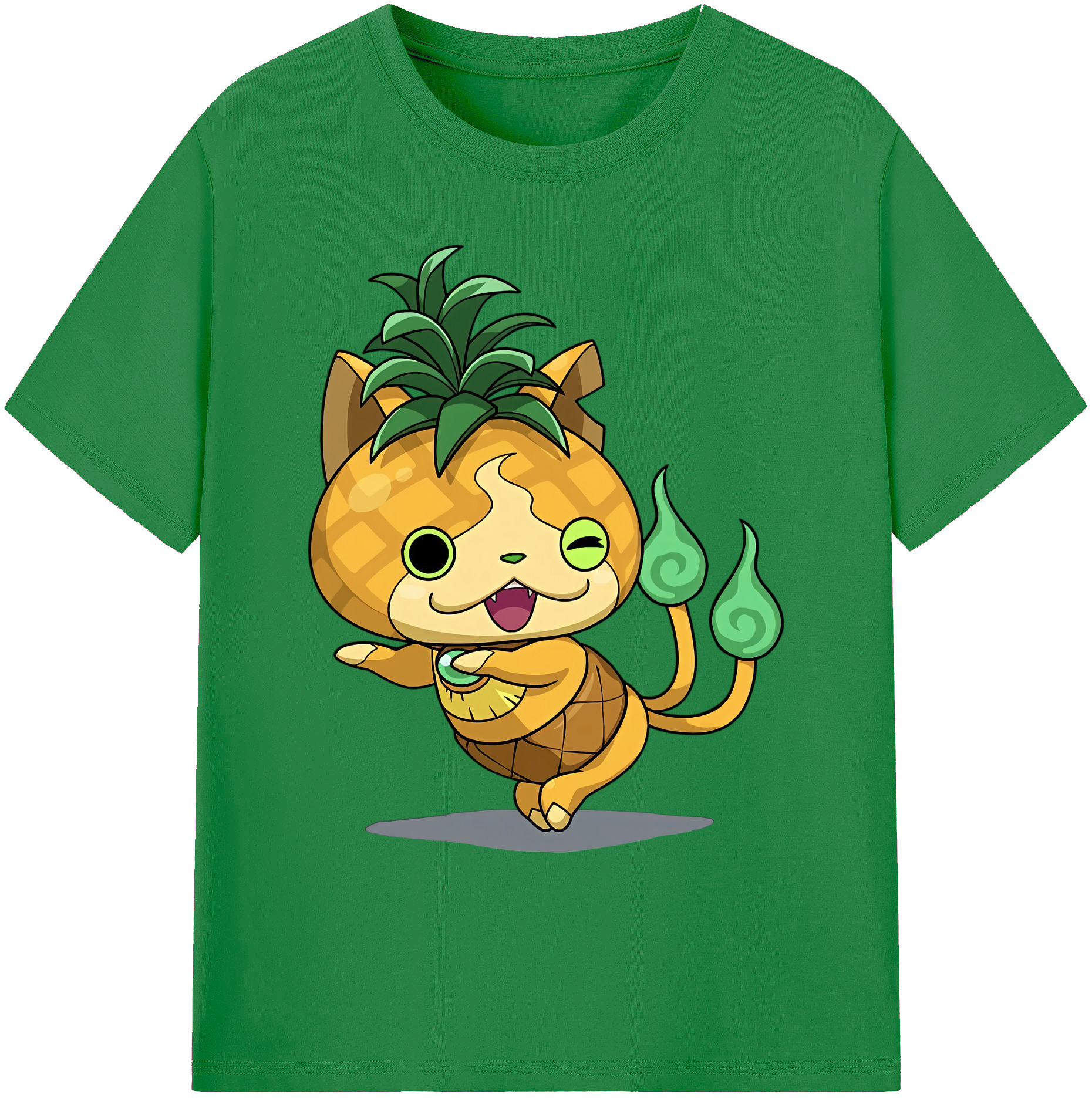 （画像用） 妖怪ウォッチ Yo-kai Watch 綿100％ メンズ半袖Tシャツ｜肌触りやわらか＆通気性