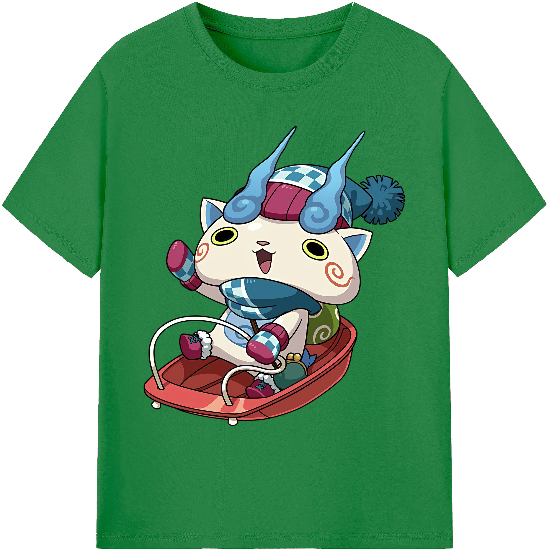 （画像用） 妖怪ウォッチ Yo-kai Watch 綿100％ メンズ半袖Tシャツ｜肌触りやわらか＆通気性