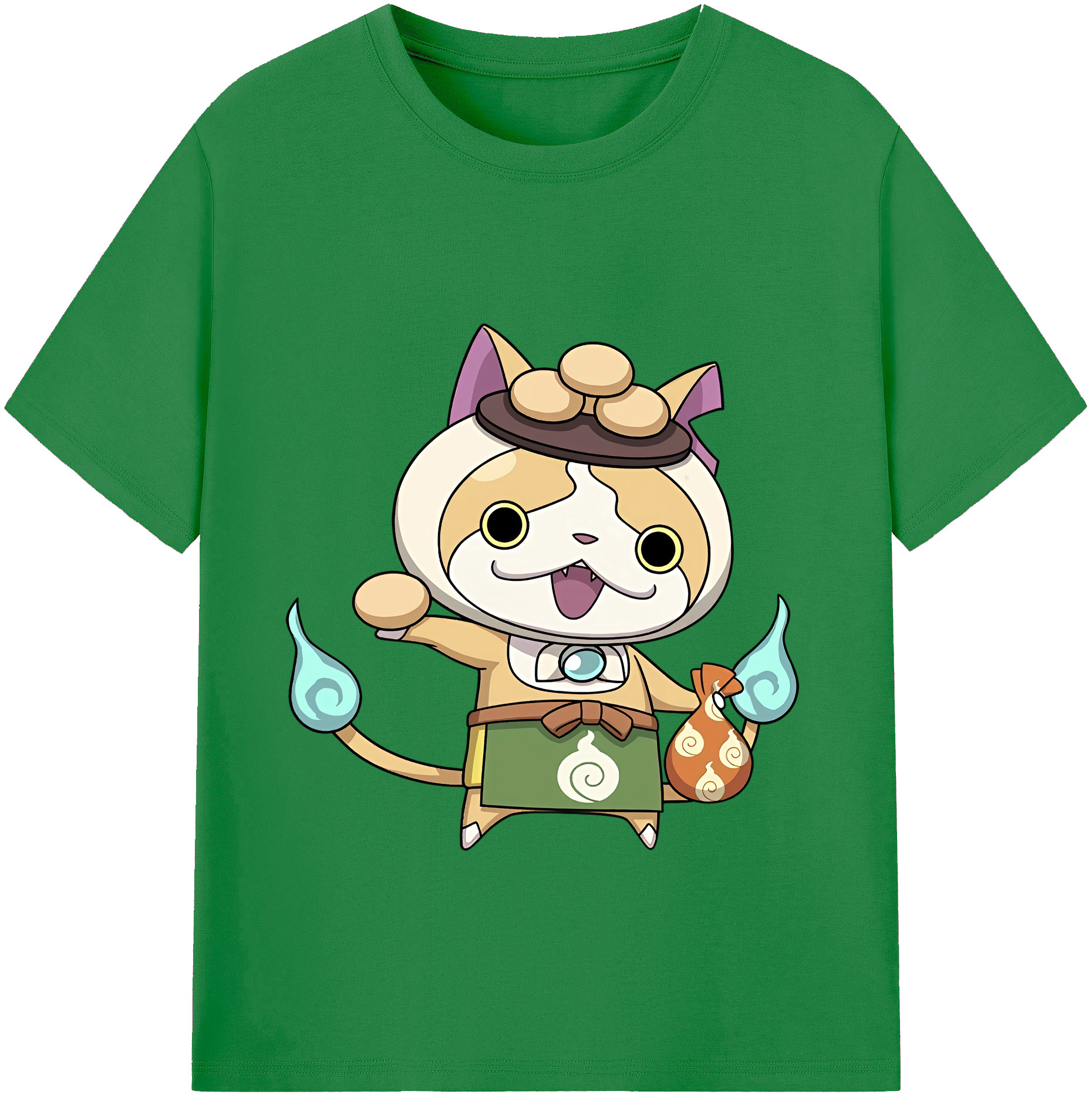 （画像用） 妖怪ウォッチ Yo-kai Watch 綿100％ メンズ半袖Tシャツ｜肌触りやわらか＆通気性