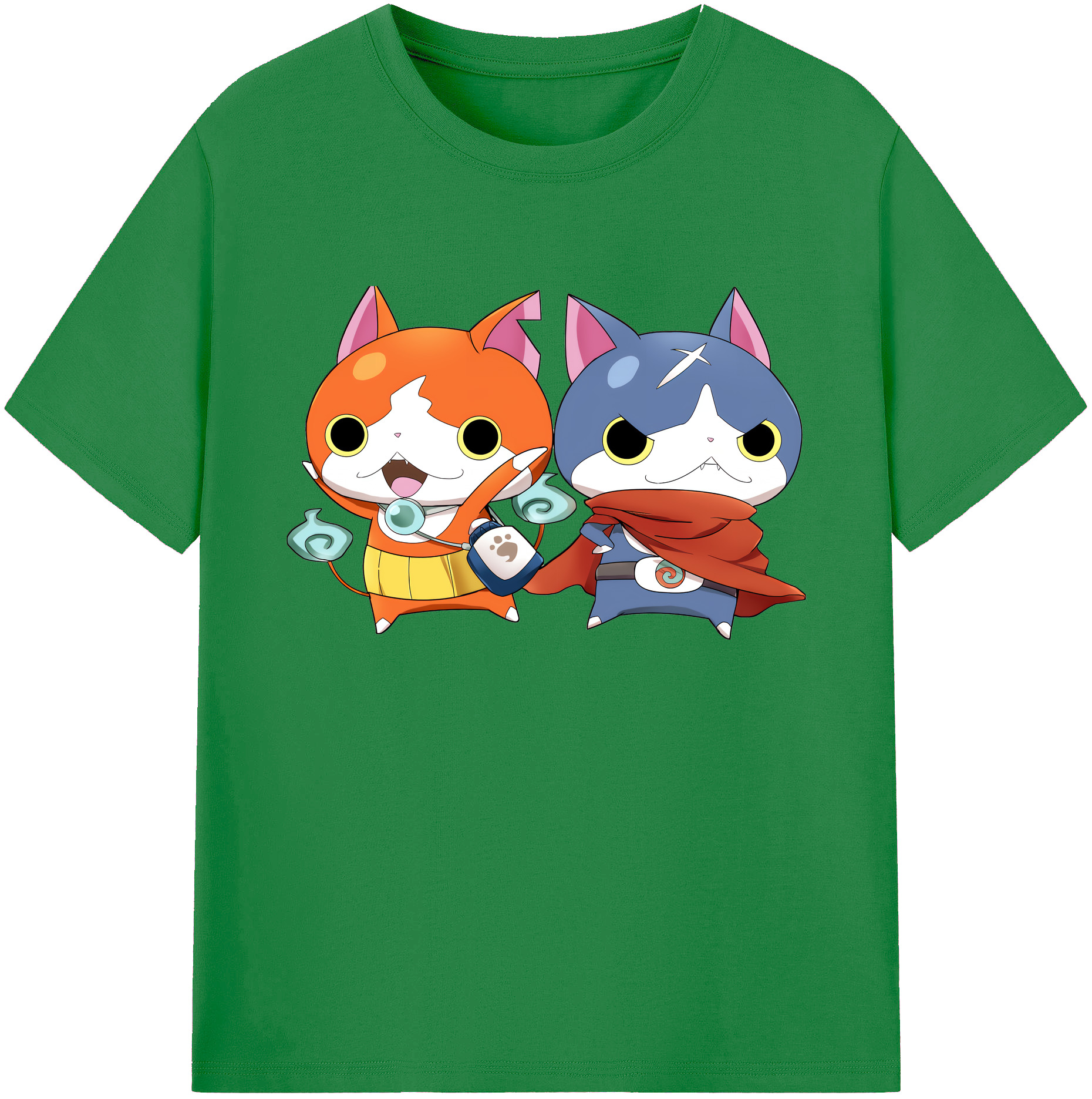 （画像用） 妖怪ウォッチ Yo-kai Watch 綿100％ メンズ半袖Tシャツ｜肌触りやわらか＆通気性