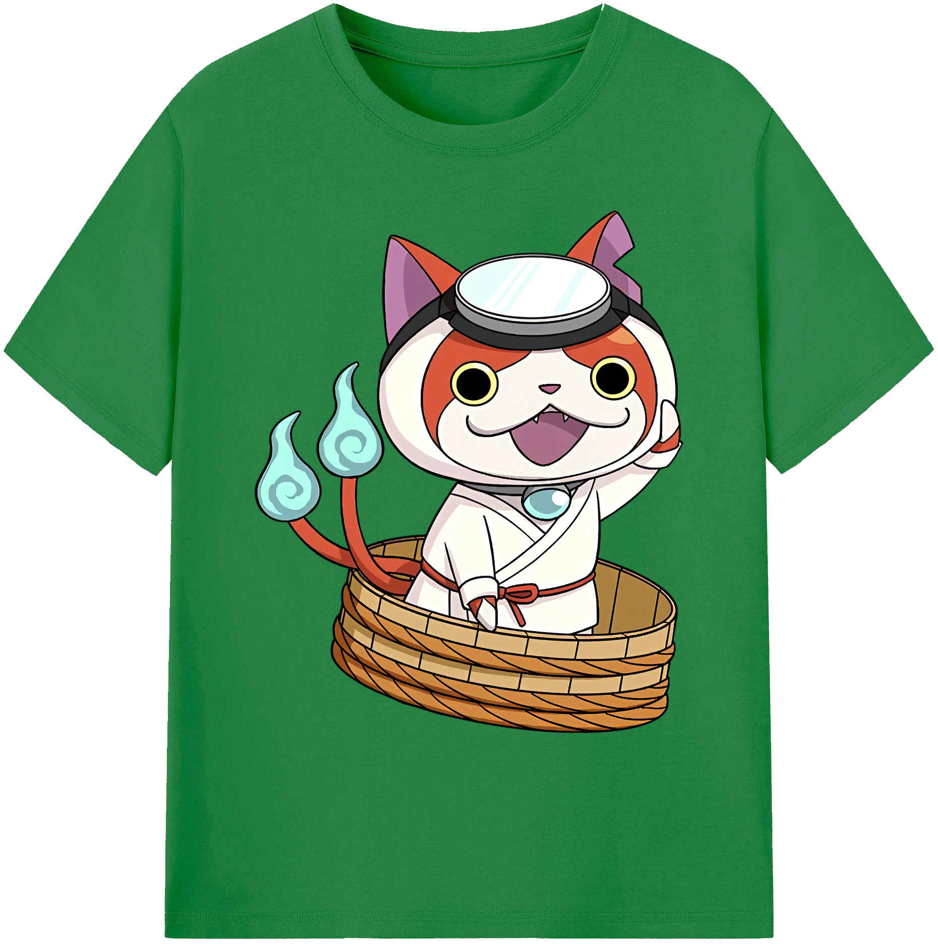 （画像用） 妖怪ウォッチ Yo-kai Watch 綿100％ メンズ半袖Tシャツ｜肌触りやわらか＆通気性