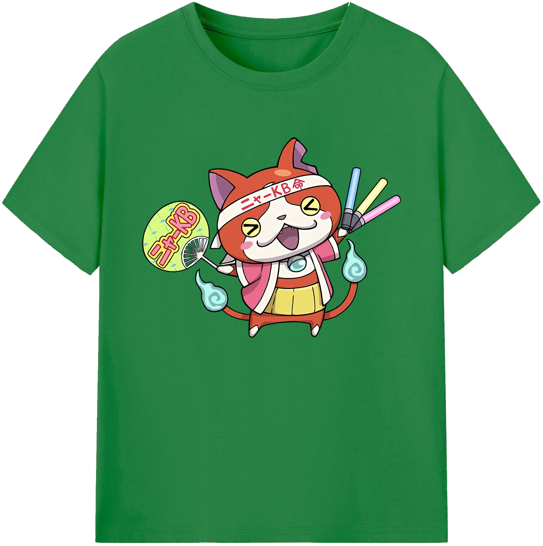（画像用） 妖怪ウォッチ Yo-kai Watch 綿100％ メンズ半袖Tシャツ｜肌触りやわらか＆通気性