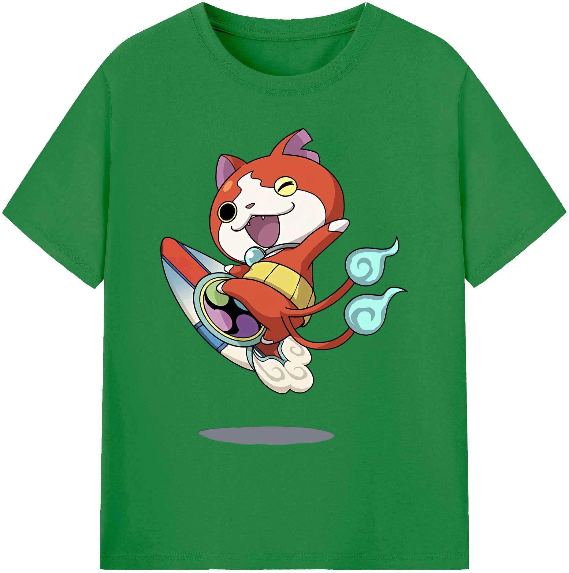 （画像用） 妖怪ウォッチ Yo-kai Watch 綿100％ メンズ半袖Tシャツ｜肌触りやわらか＆通気性