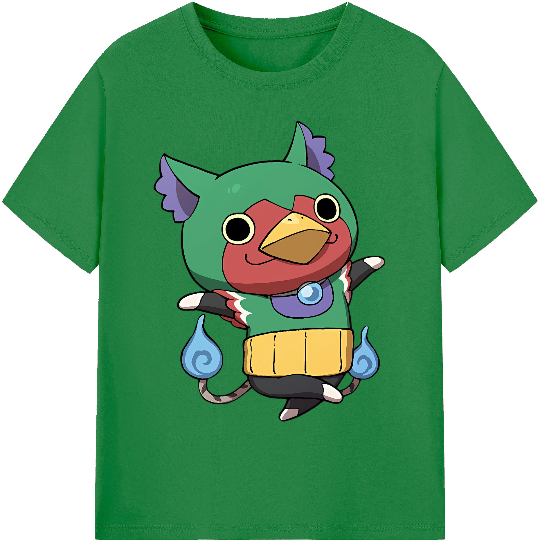 （画像用） 妖怪ウォッチ Yo-kai Watch 綿100％ メンズ半袖Tシャツ｜肌触りやわらか＆通気性