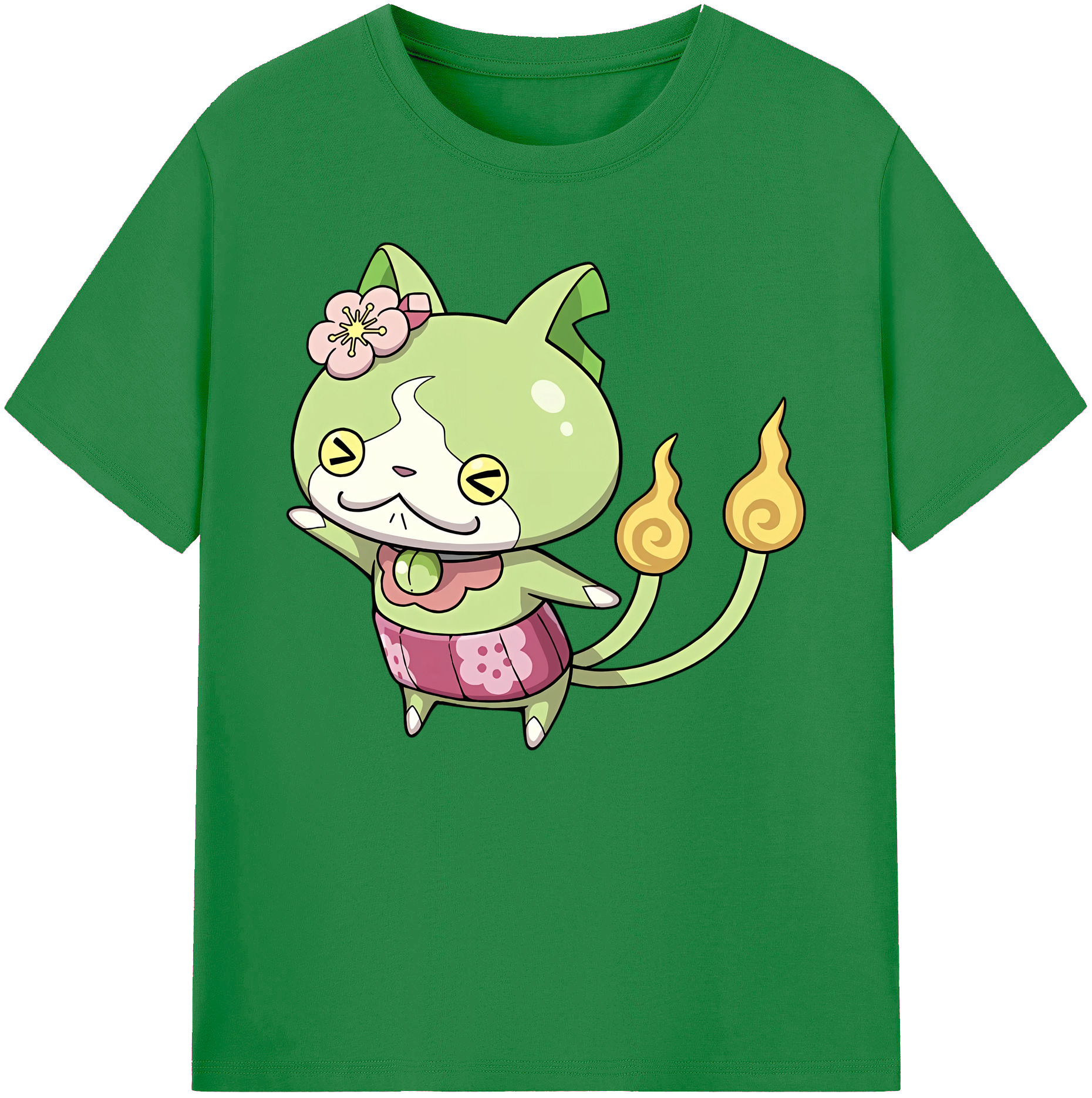 （画像用） 妖怪ウォッチ Yo-kai Watch 綿100％ メンズ半袖Tシャツ｜肌触りやわらか＆通気性