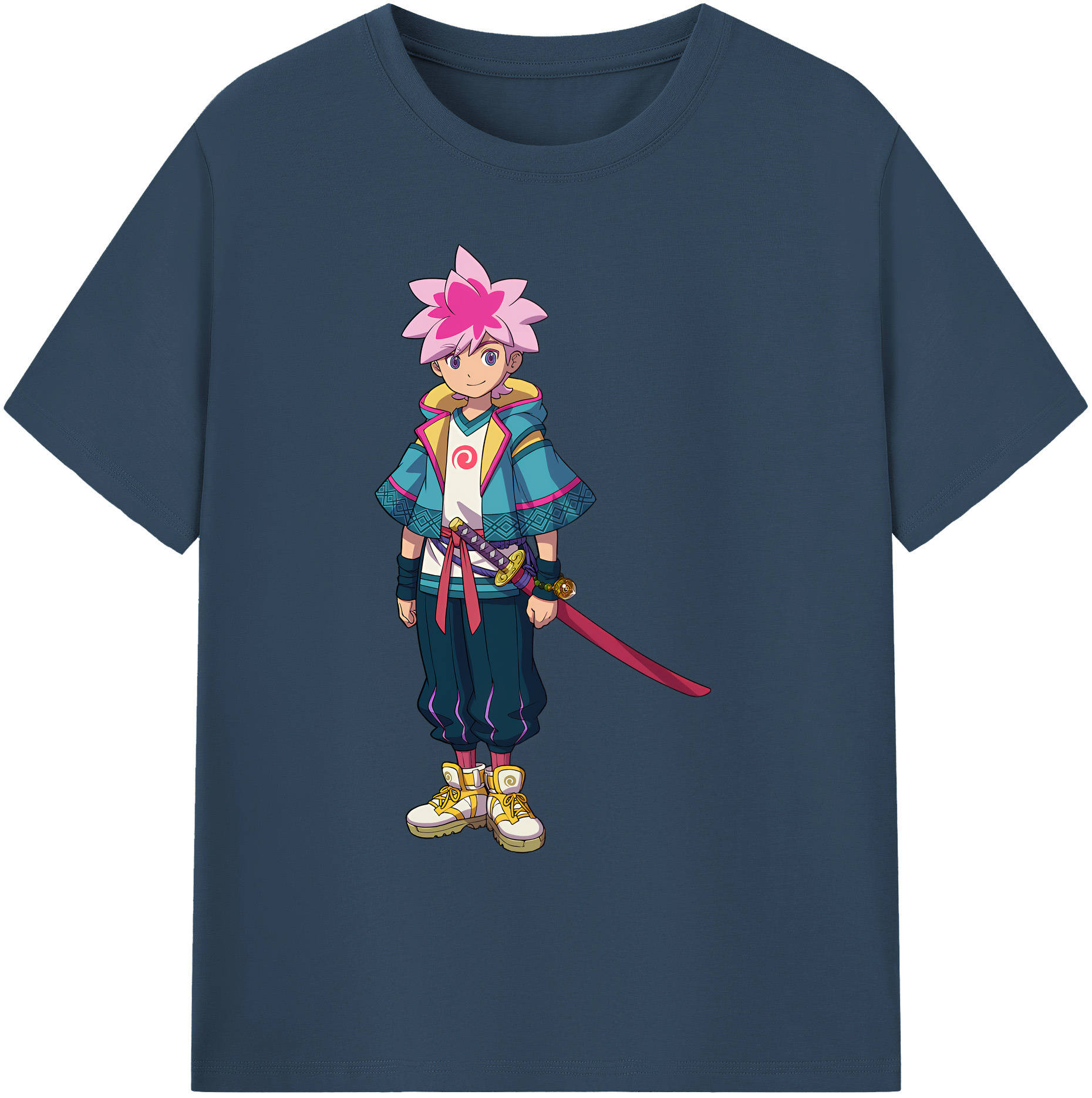 （画像用） 妖怪ウォッチ Yo-kai Watch 綿100％ メンズ半袖Tシャツ｜肌触りやわらか＆通気性