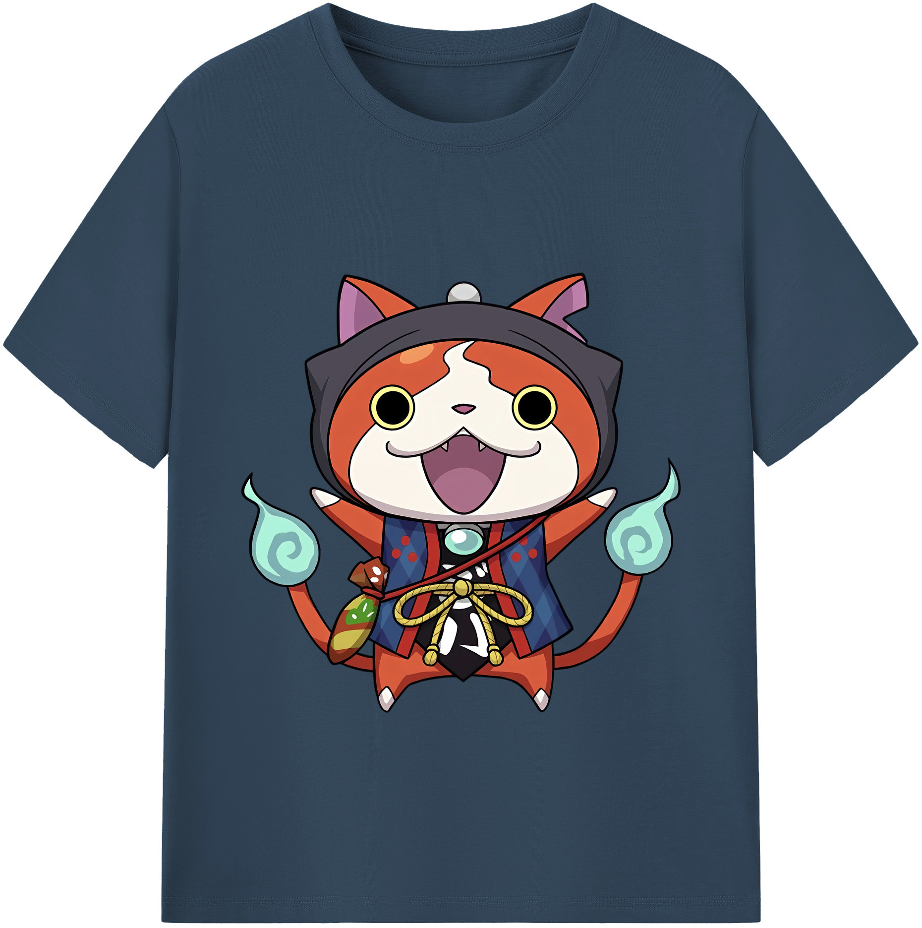 （画像用） 妖怪ウォッチ Yo-kai Watch 綿100％ メンズ半袖Tシャツ｜肌触りやわらか＆通気性