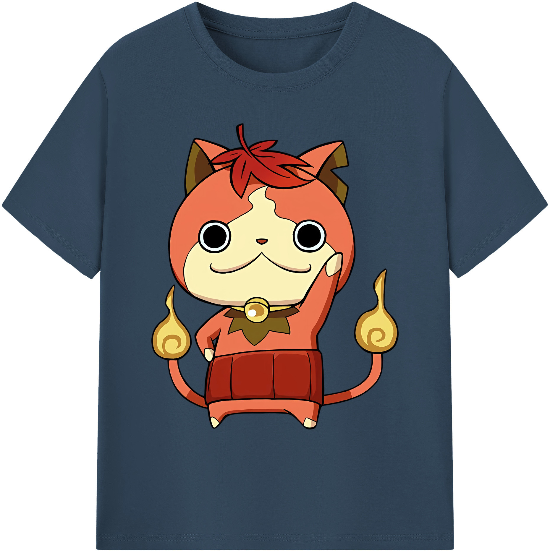 （画像用） 妖怪ウォッチ Yo-kai Watch 綿100％ メンズ半袖Tシャツ｜肌触りやわらか＆通気性