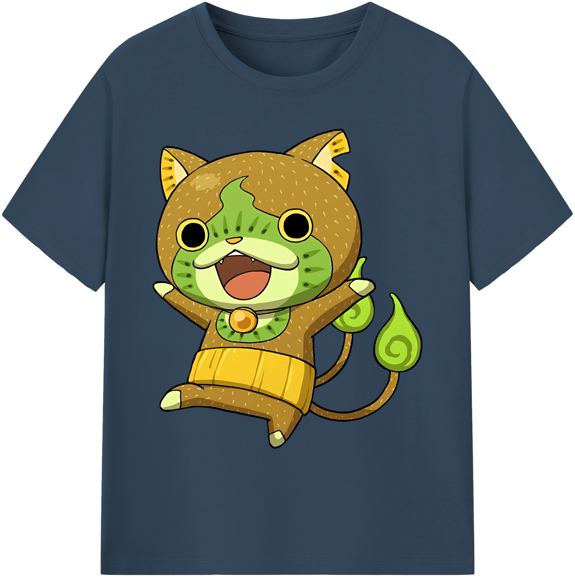 （画像用） 妖怪ウォッチ Yo-kai Watch 綿100％ メンズ半袖Tシャツ｜肌触りやわらか＆通気性