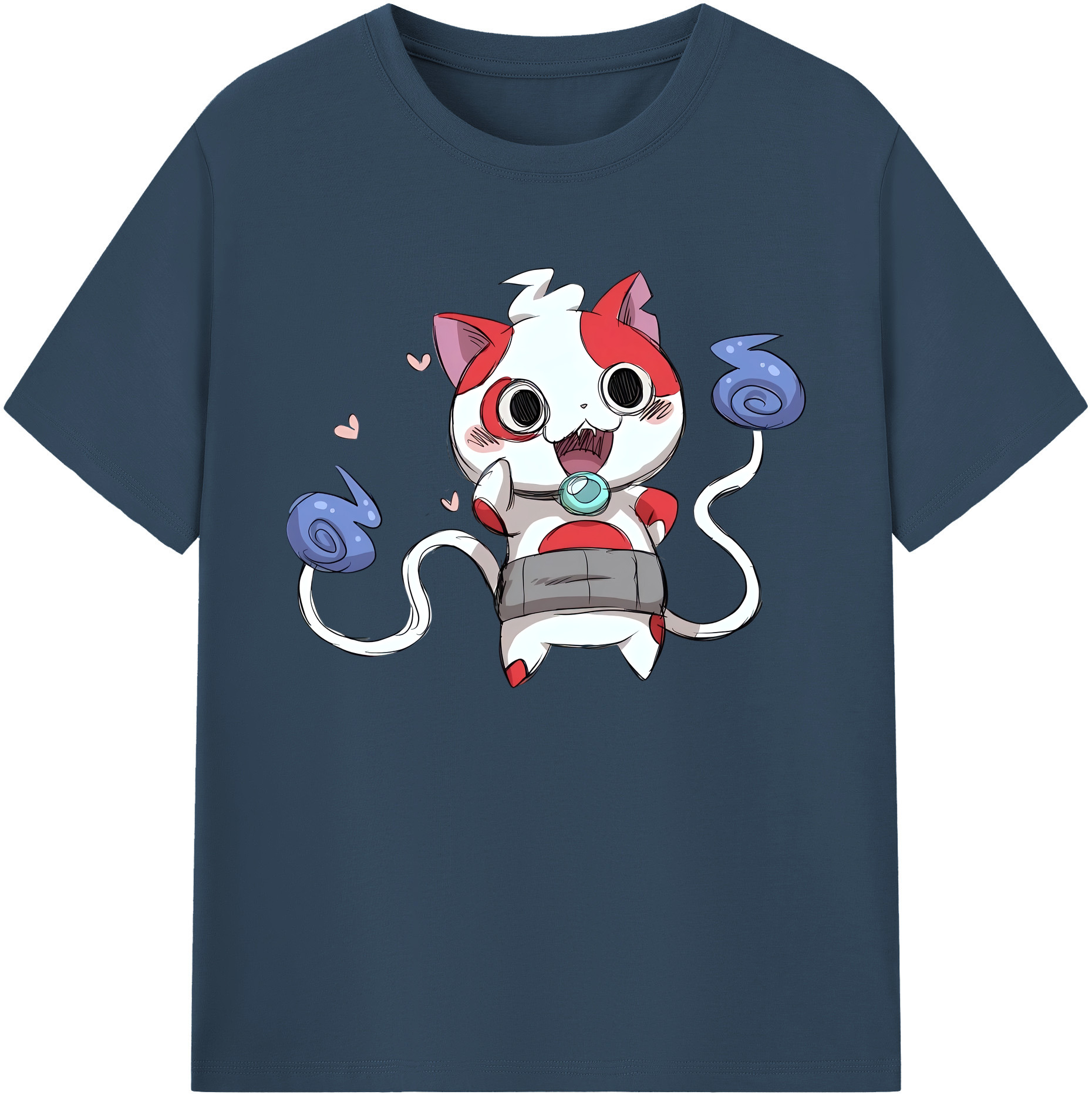 （画像用） 妖怪ウォッチ Yo-kai Watch 綿100％ メンズ半袖Tシャツ｜肌触りやわらか＆通気性