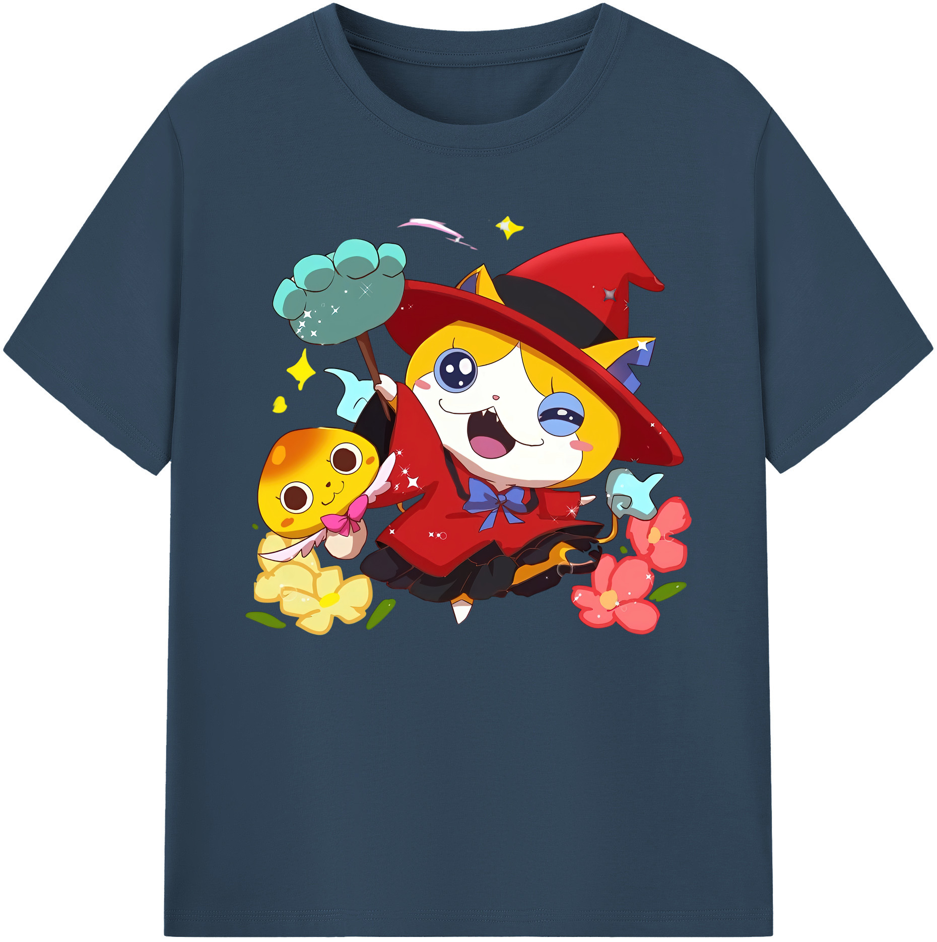 （画像用） 妖怪ウォッチ Yo-kai Watch 綿100％ メンズ半袖Tシャツ｜肌触りやわらか＆通気性