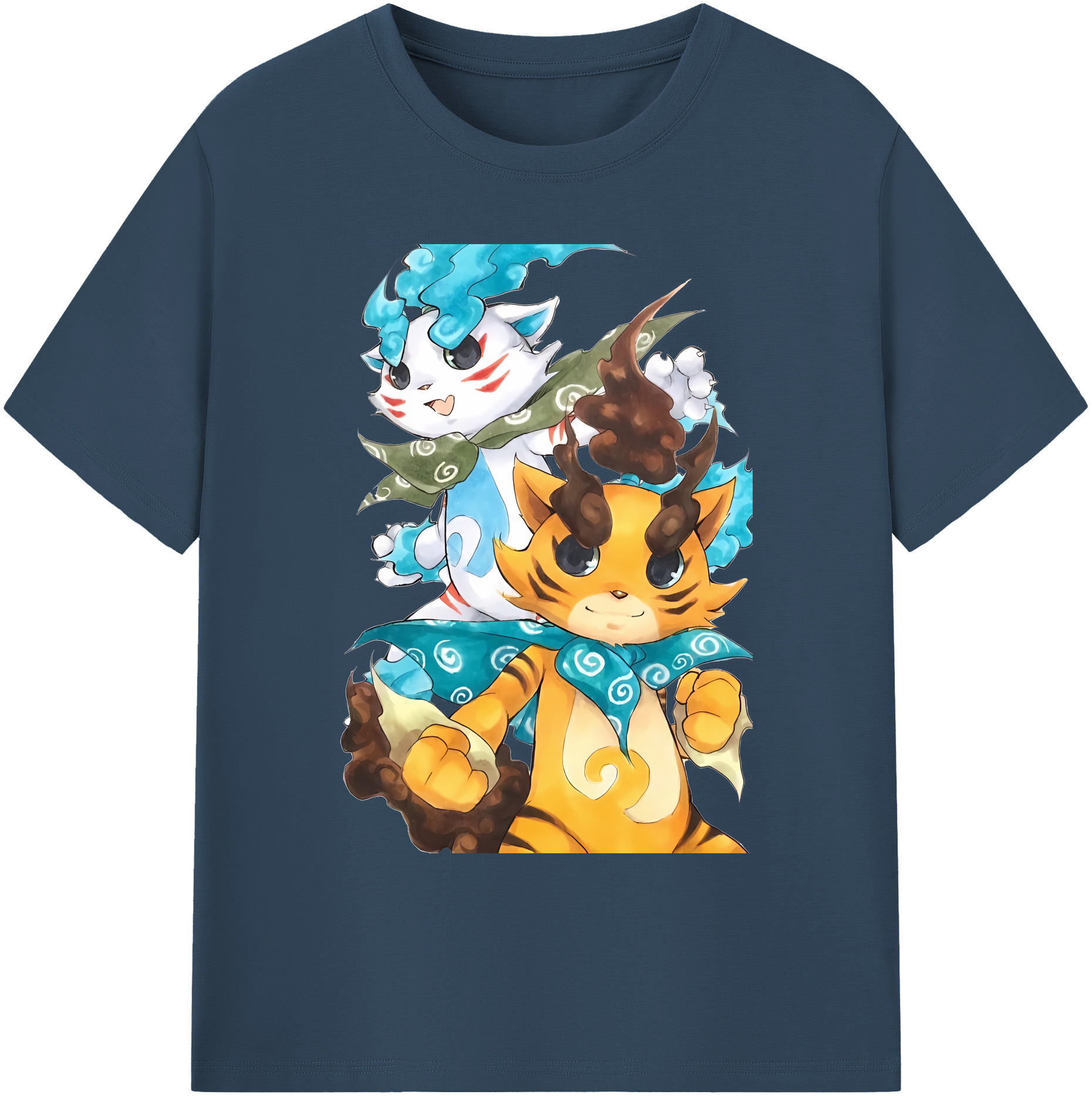 （画像用） 妖怪ウォッチ Yo-kai Watch 綿100％ メンズ半袖Tシャツ｜肌触りやわらか＆通気性